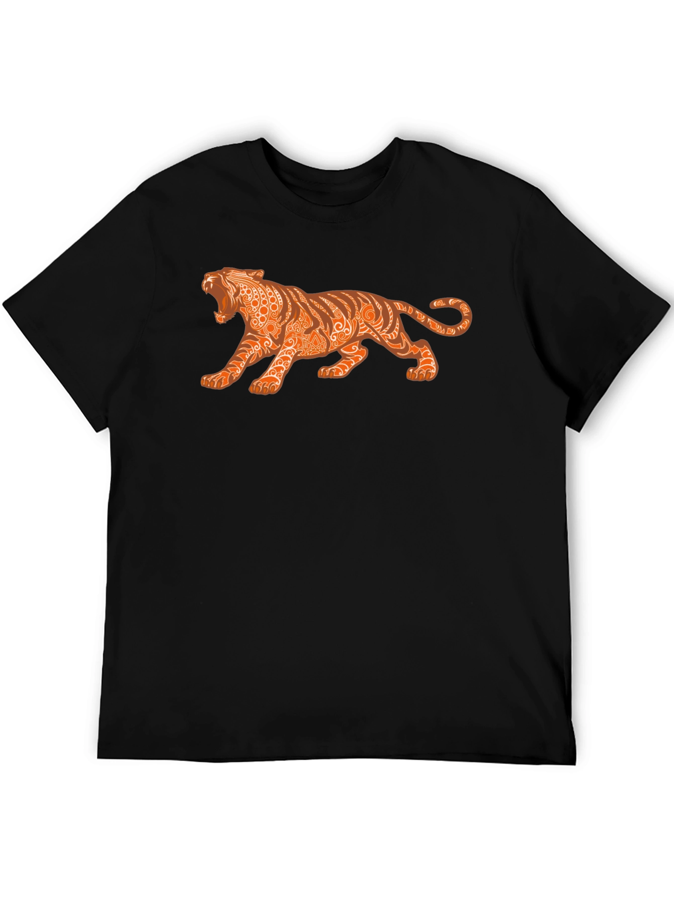 Mens Graphic Tee - Tribal Tiger Design