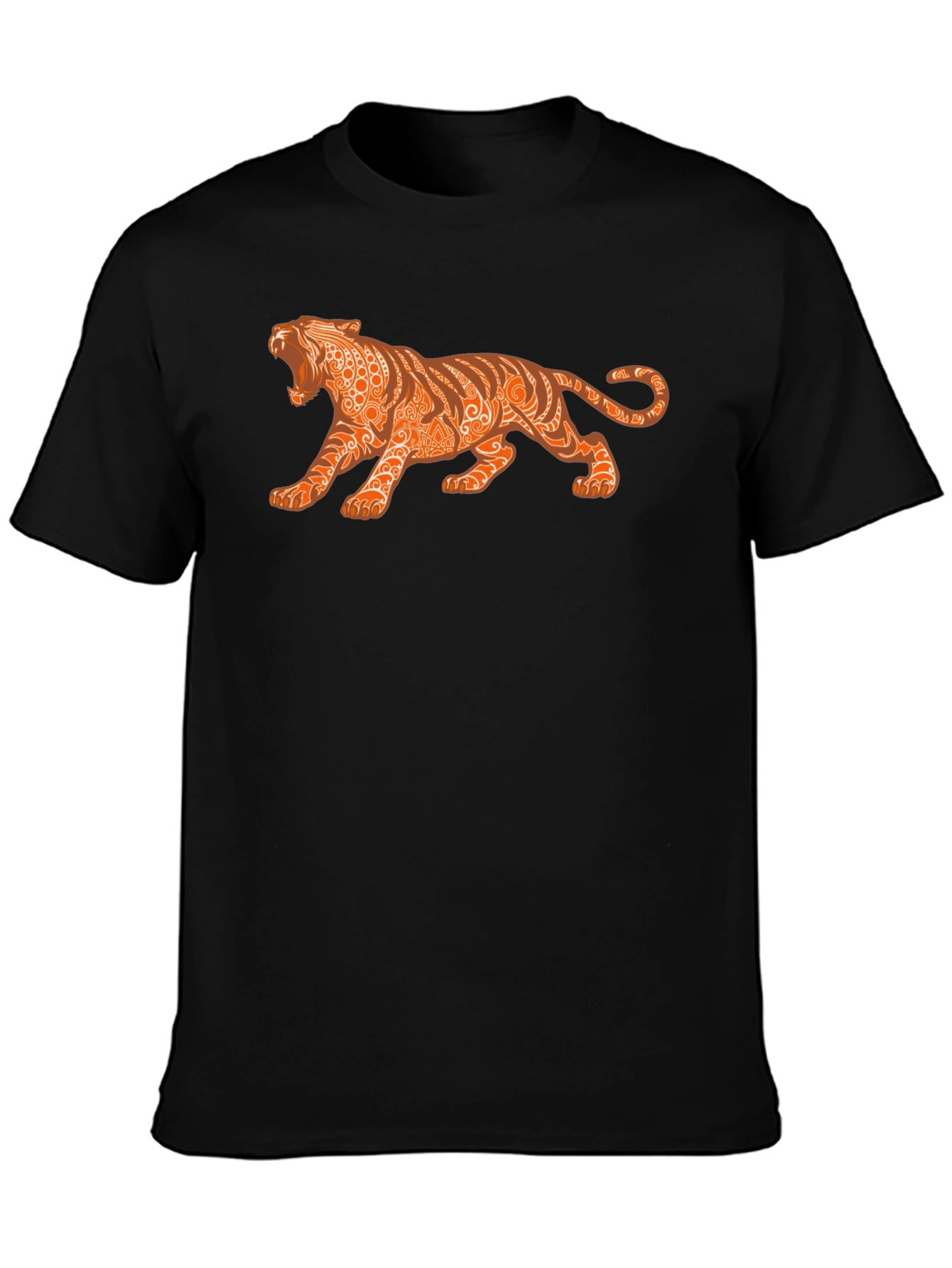 Mens Graphic Tee - Tribal Tiger Design