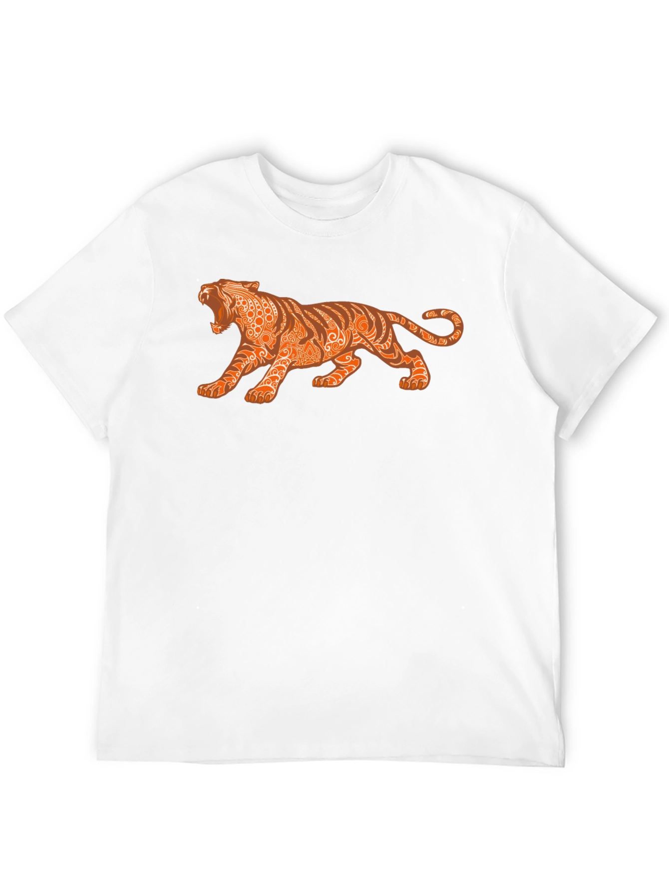 Mens Graphic Tee - Tribal Tiger Design