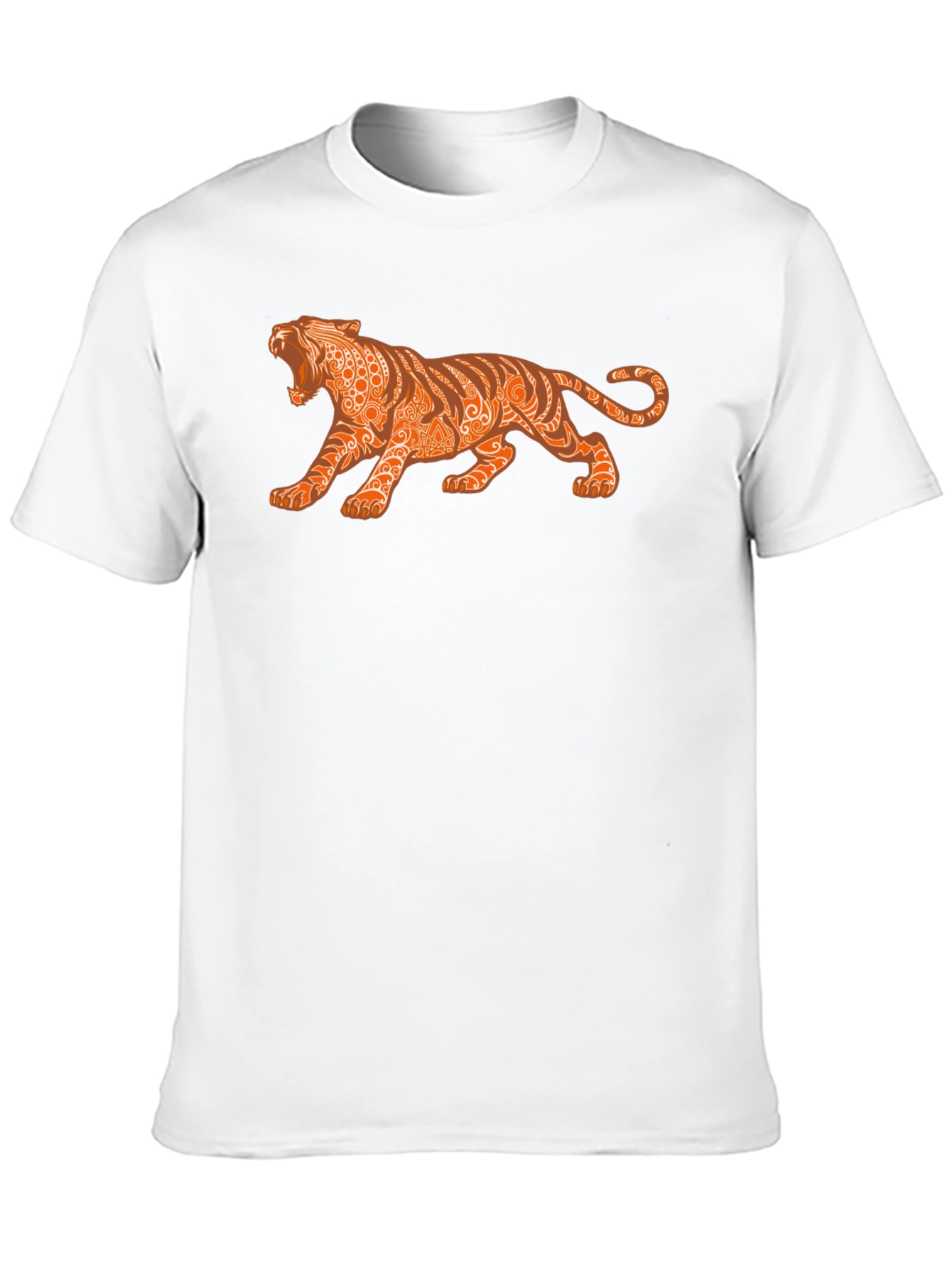 Mens Graphic Tee - Tribal Tiger Design