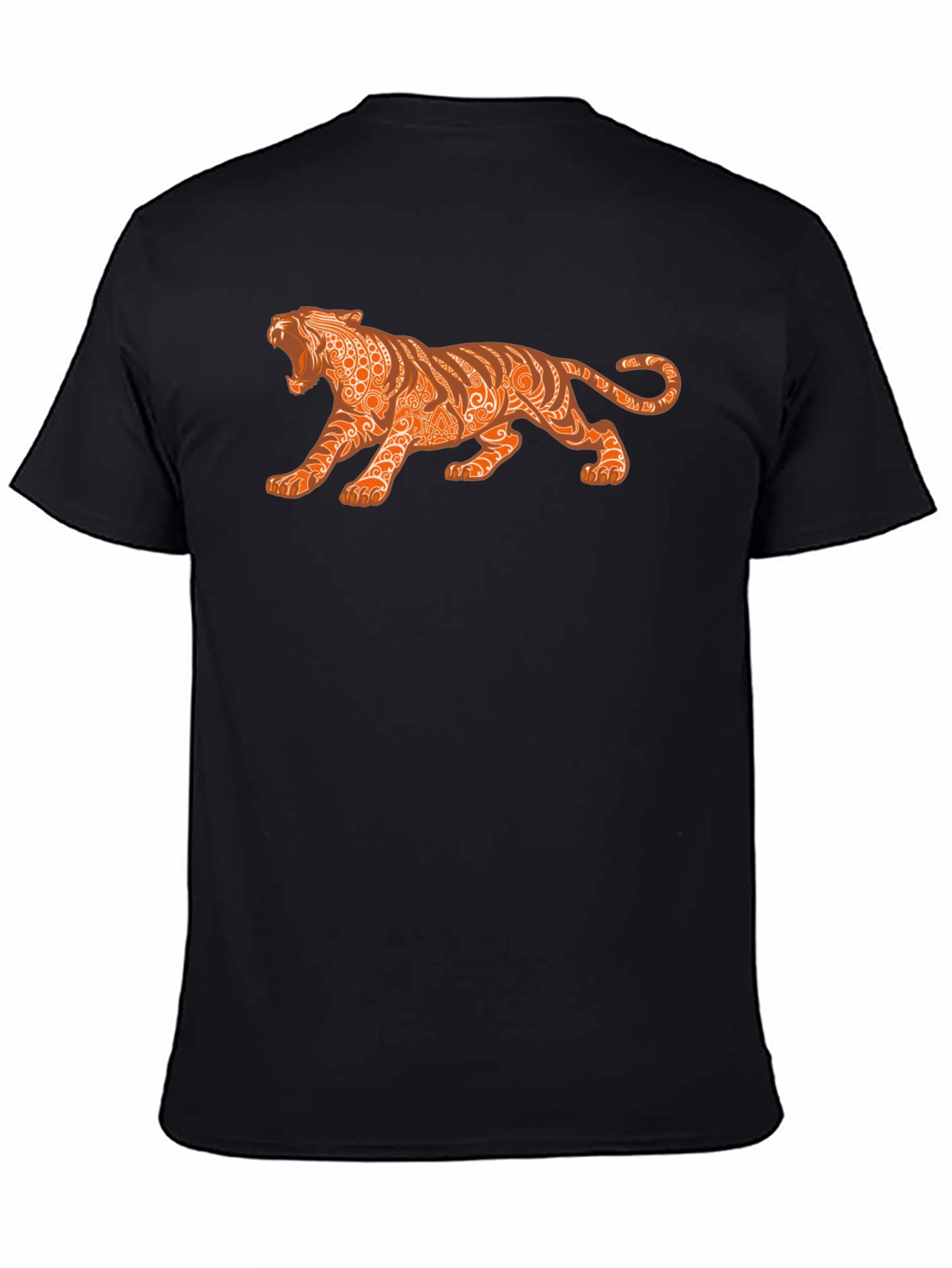 Mens Graphic Tee - Tribal Tiger Design