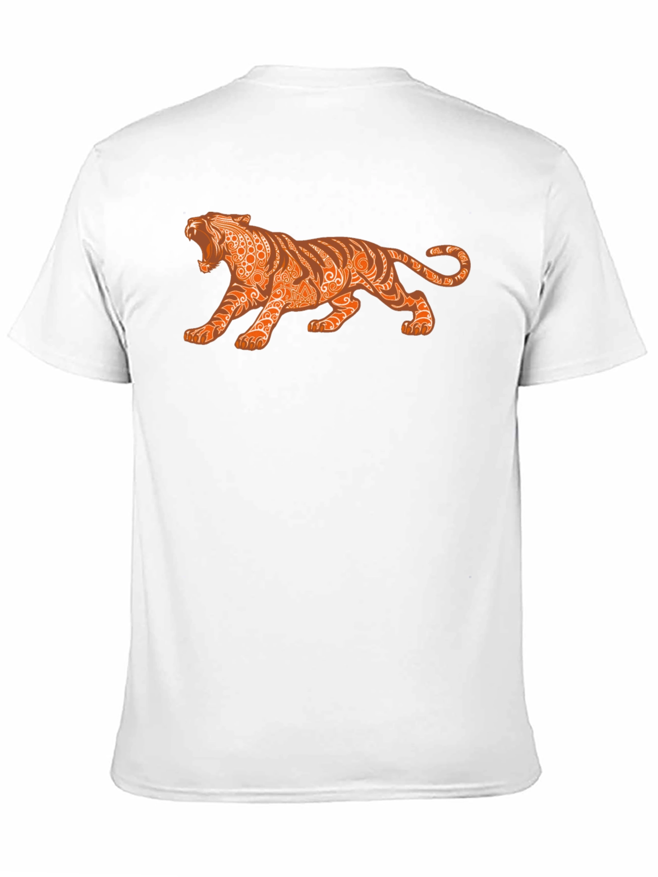 Mens Graphic Tee - Tribal Tiger Design