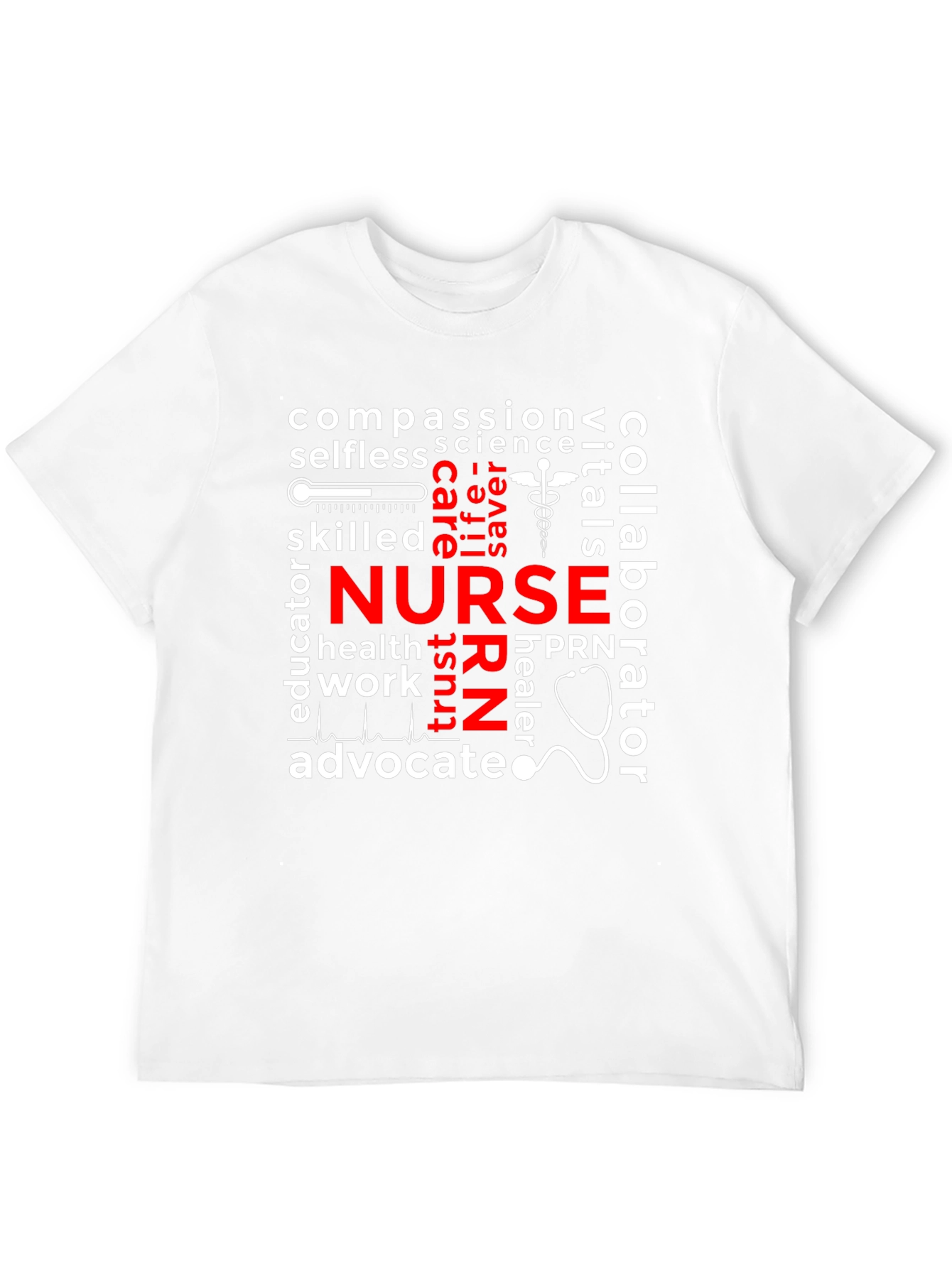 Nurse Word Cloud T-Shirt - Healthcare Apparel