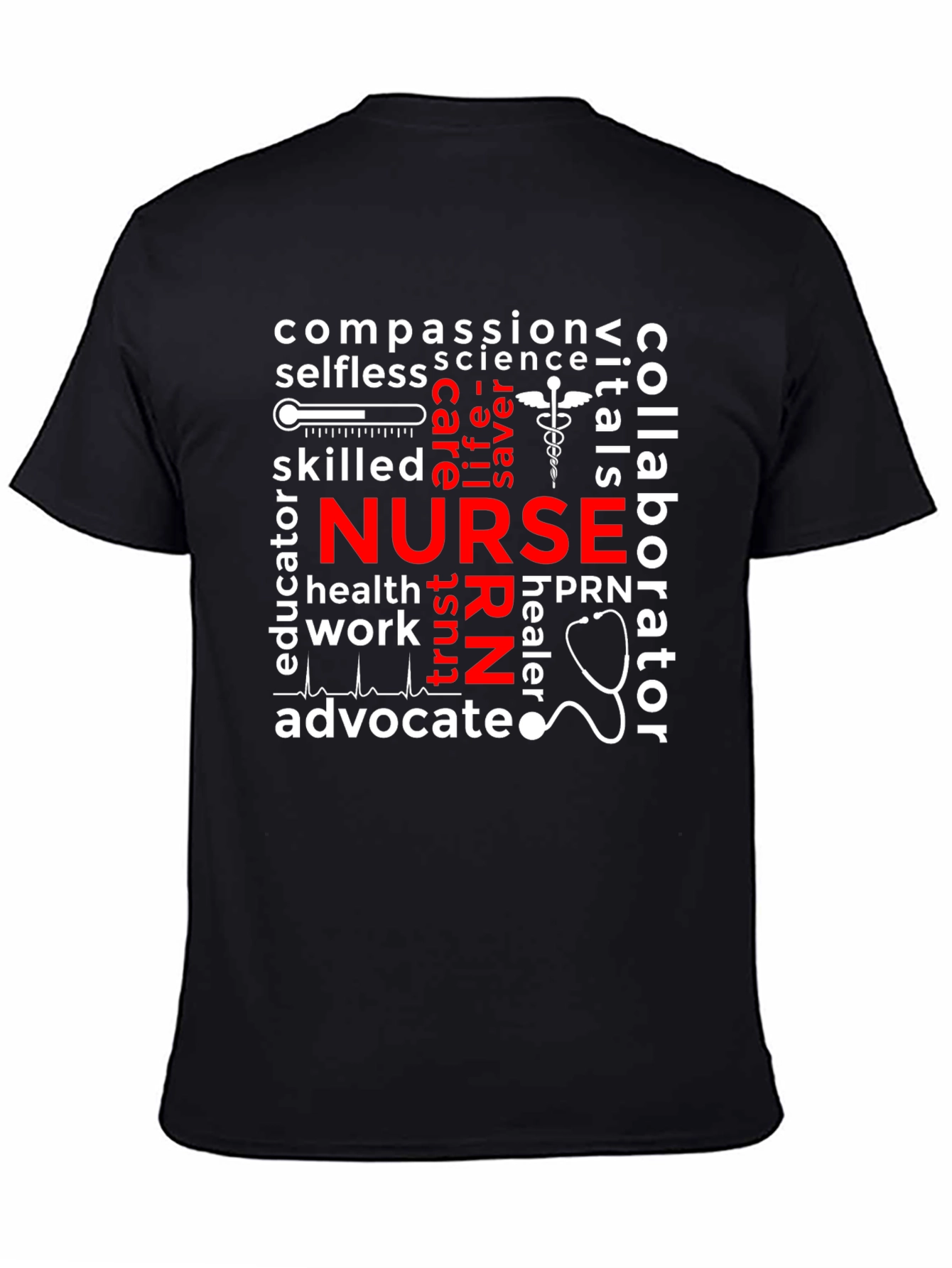 Nurse Word Cloud T-Shirt - Healthcare Apparel