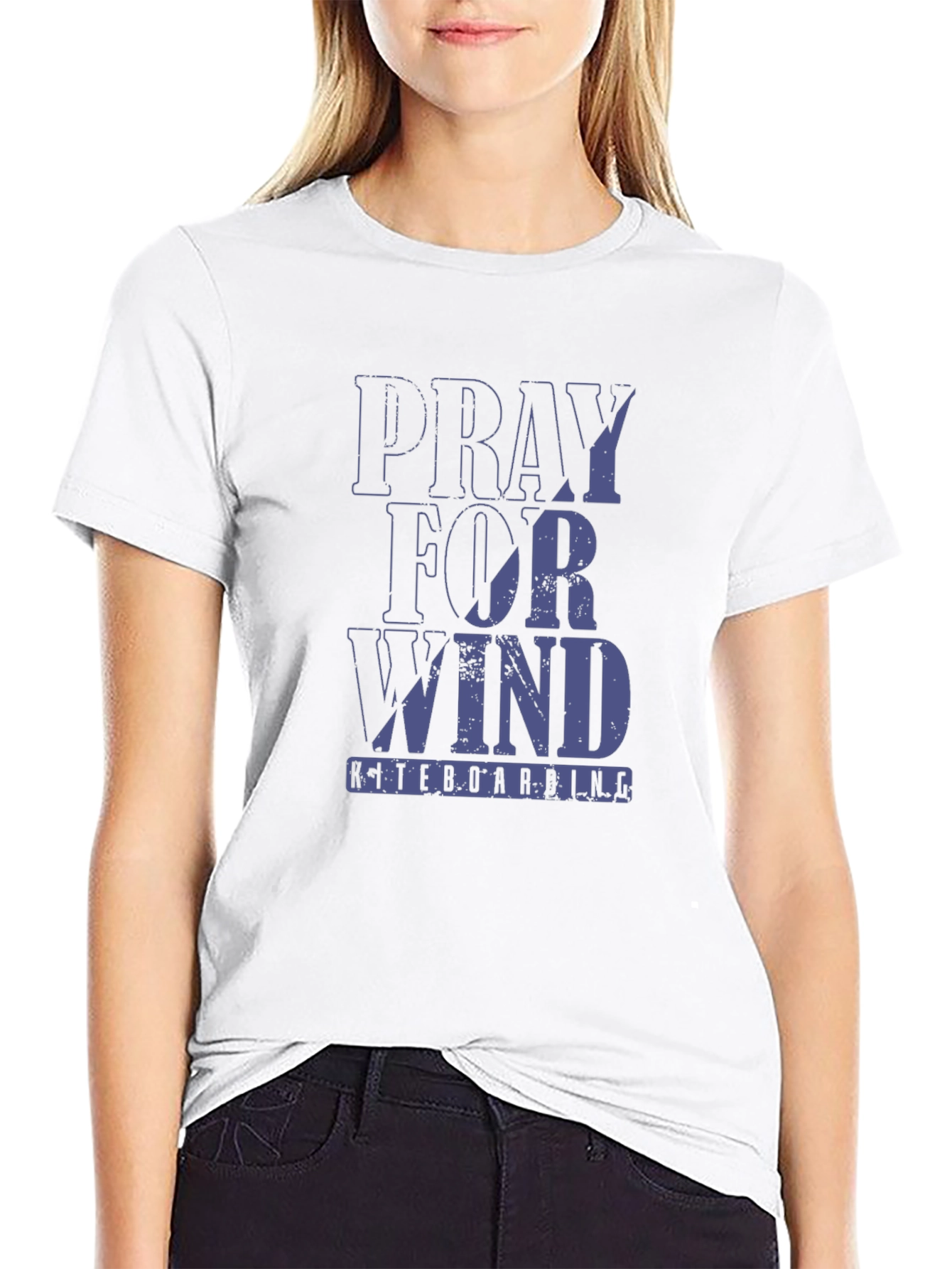 Pray For Wind Kiteboarding Graphic T-Shirt