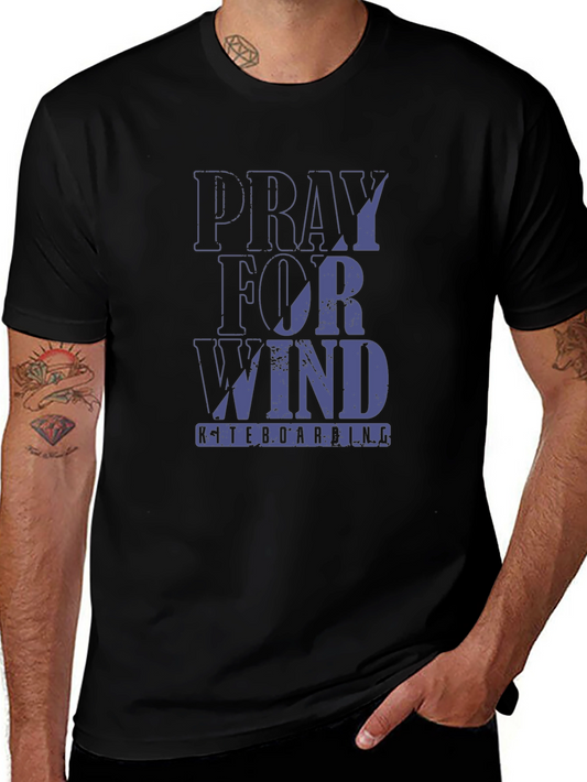 Pray For Wind Kiteboarding Graphic T-Shirt