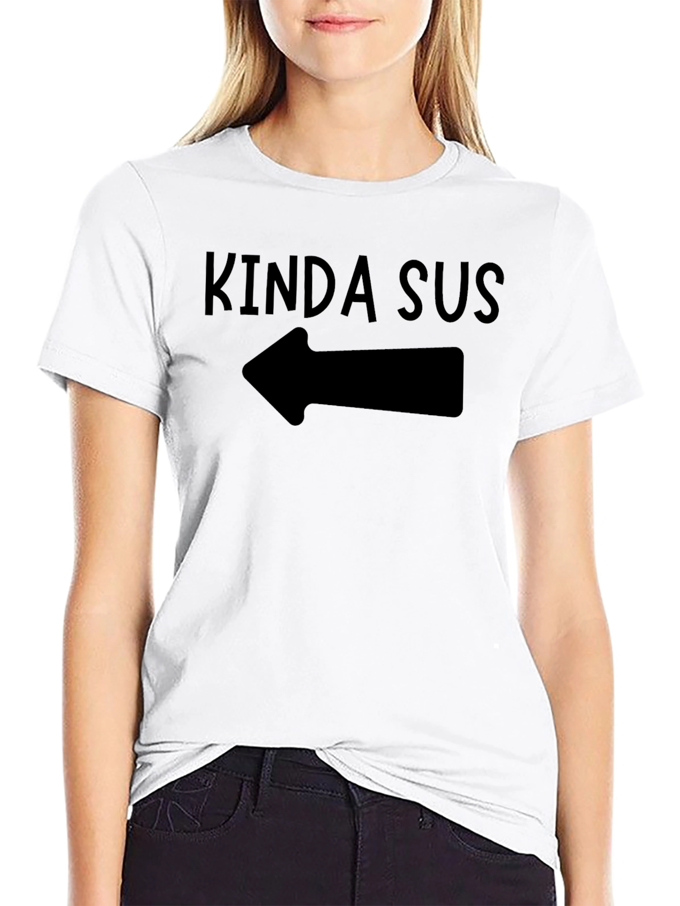 Kinda Sus Black T-Shirt