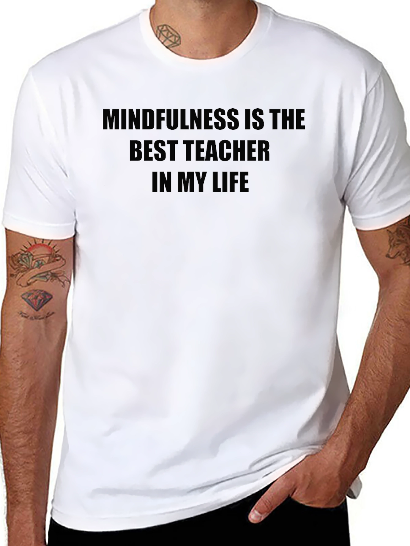 Mindfulness Best Teacher Graphic Tee - Relaxed Fit