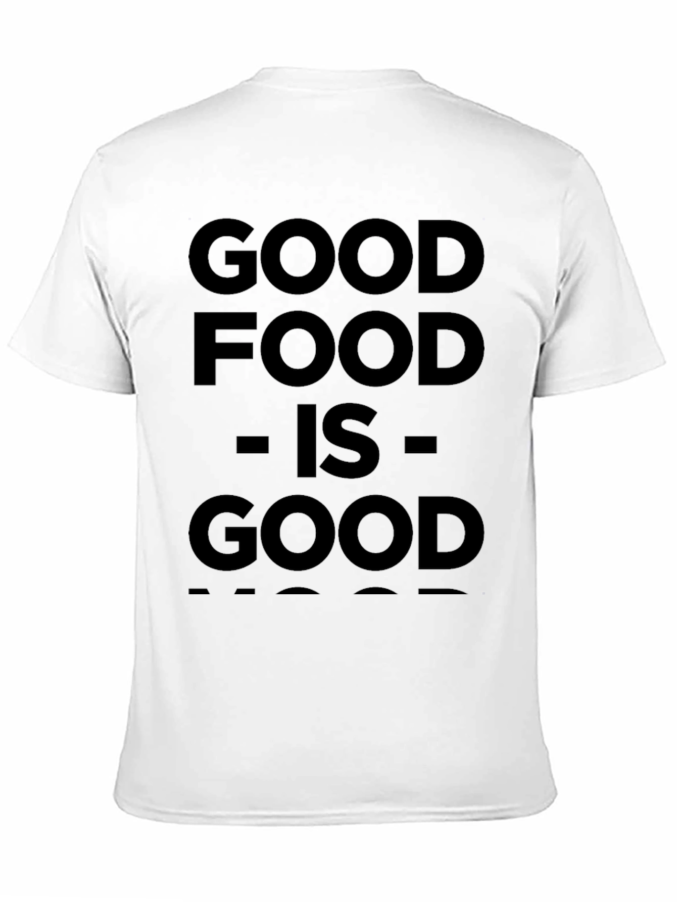 Good Food Good Mood Black Graphic Tee