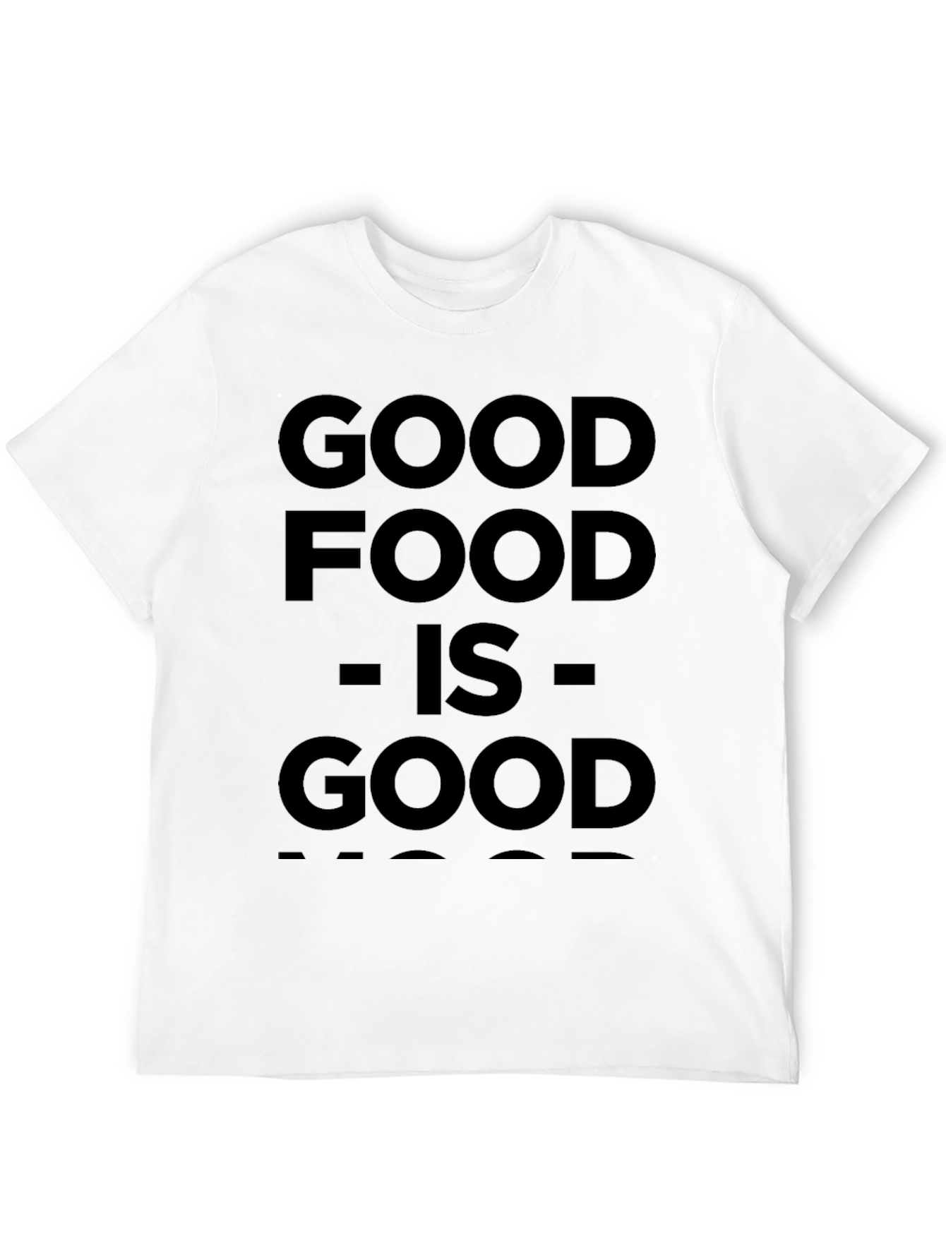 Good Food Good Mood Black Graphic Tee