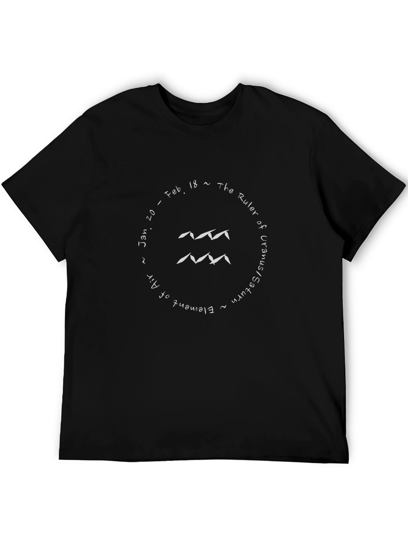 Aquarius Zodiac T-Shirt - Element of Air