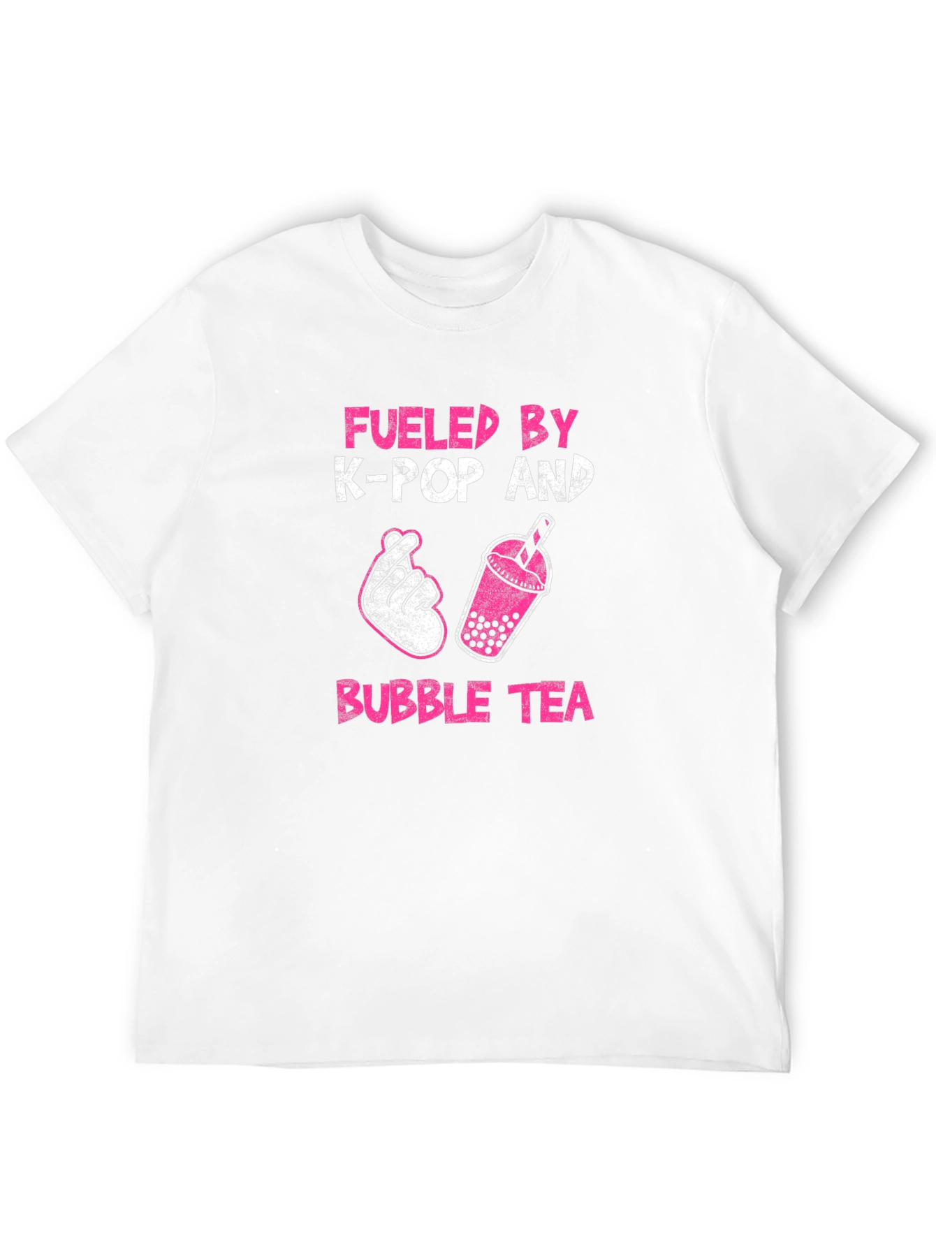 Fueled by K-Pop and Bubble Tea Graphic T-Shirt