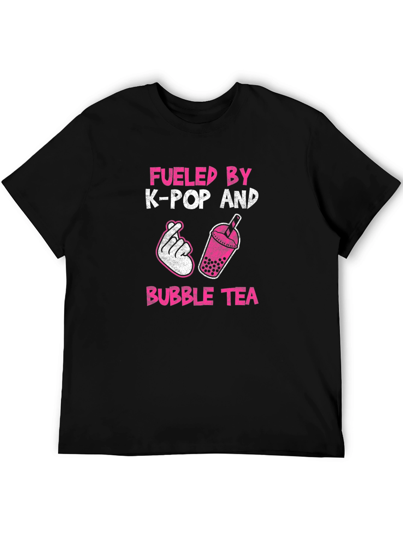 Fueled by K-Pop and Bubble Tea Graphic T-Shirt