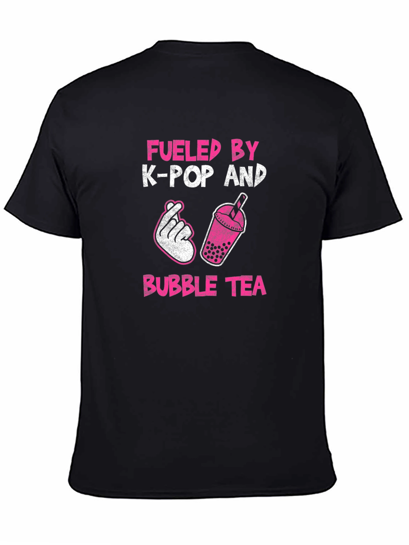 Fueled by K-Pop and Bubble Tea Graphic T-Shirt