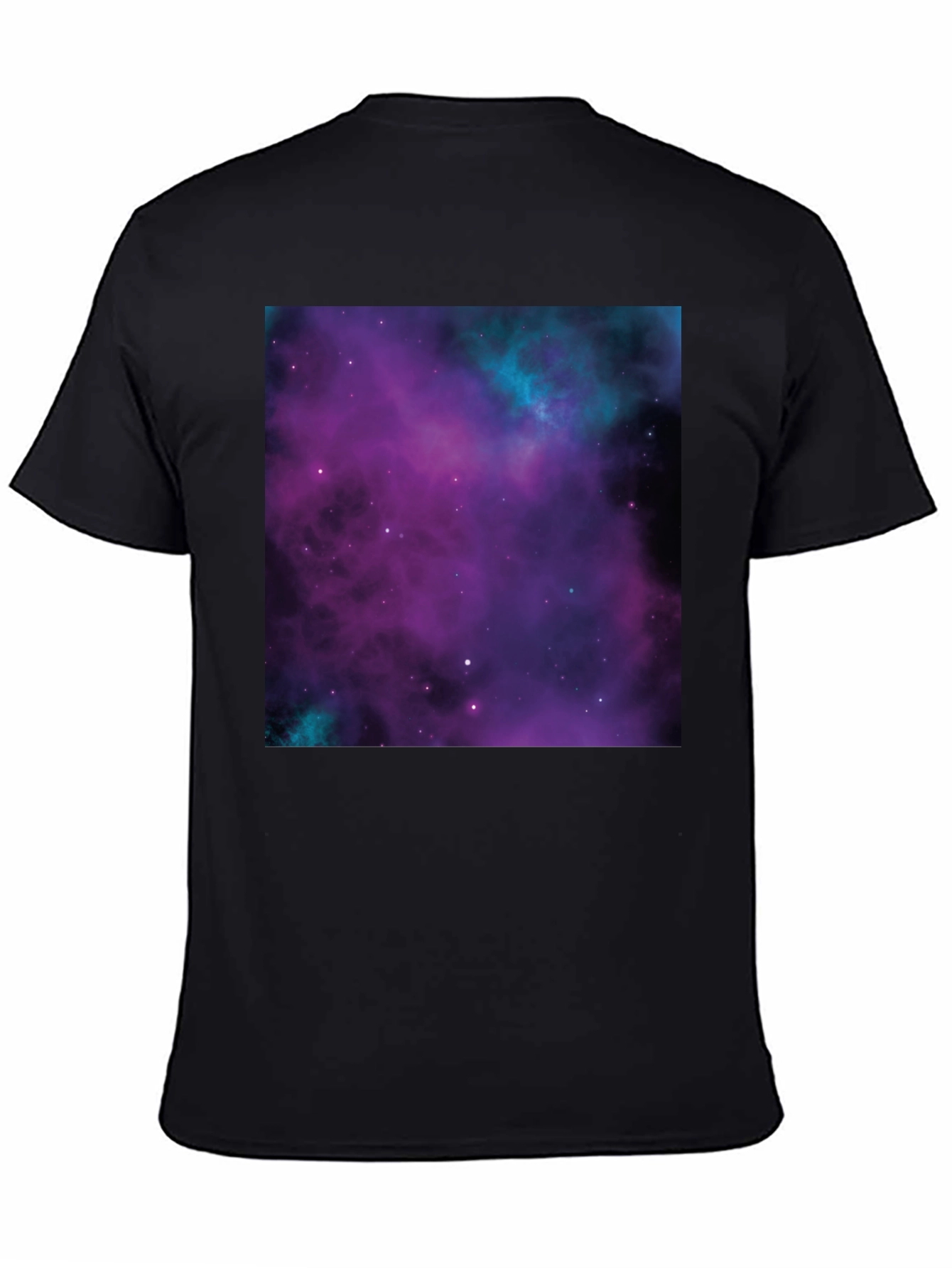Galaxy Print Black T-Shirt