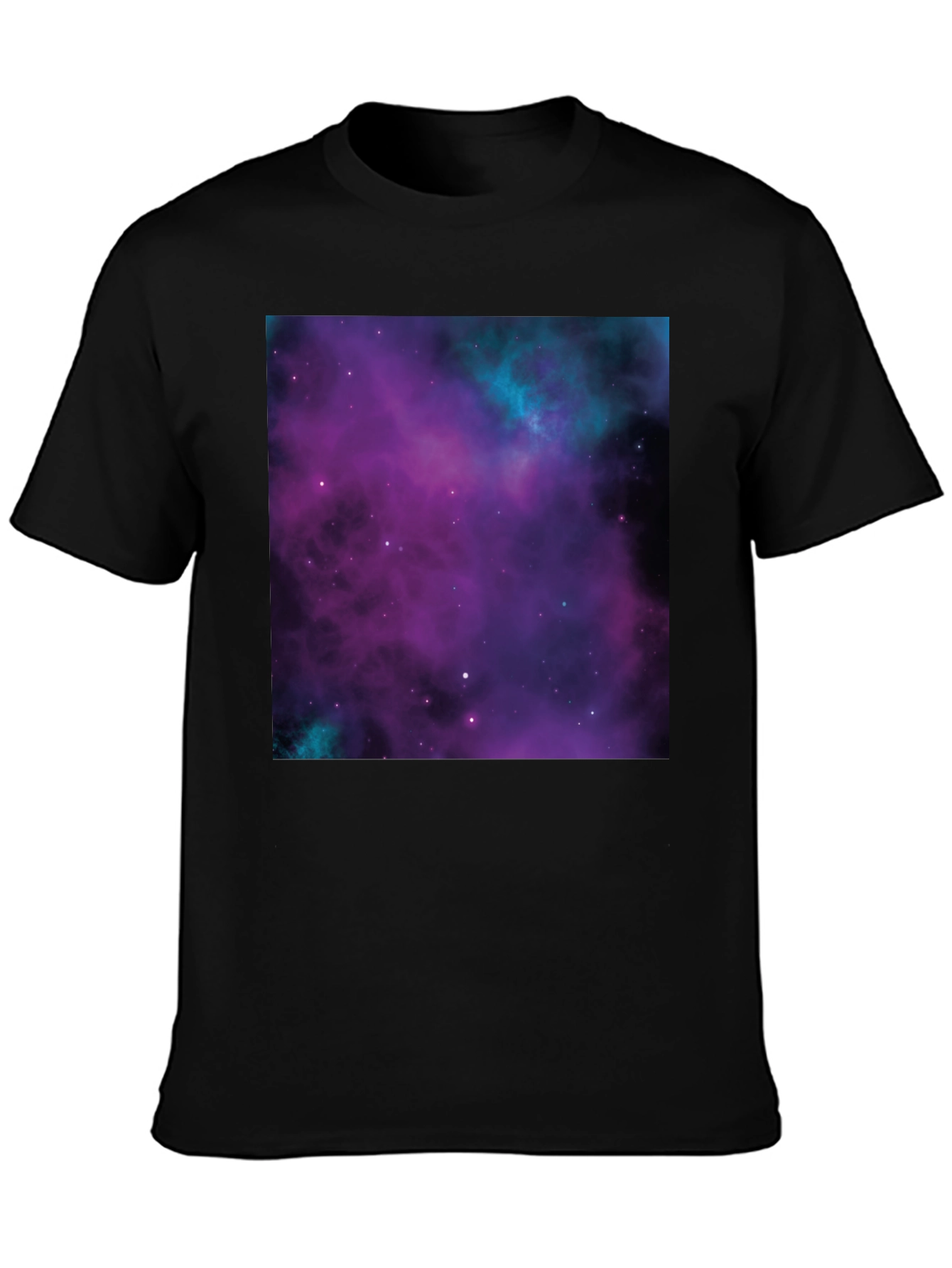 Galaxy Print Black T-Shirt