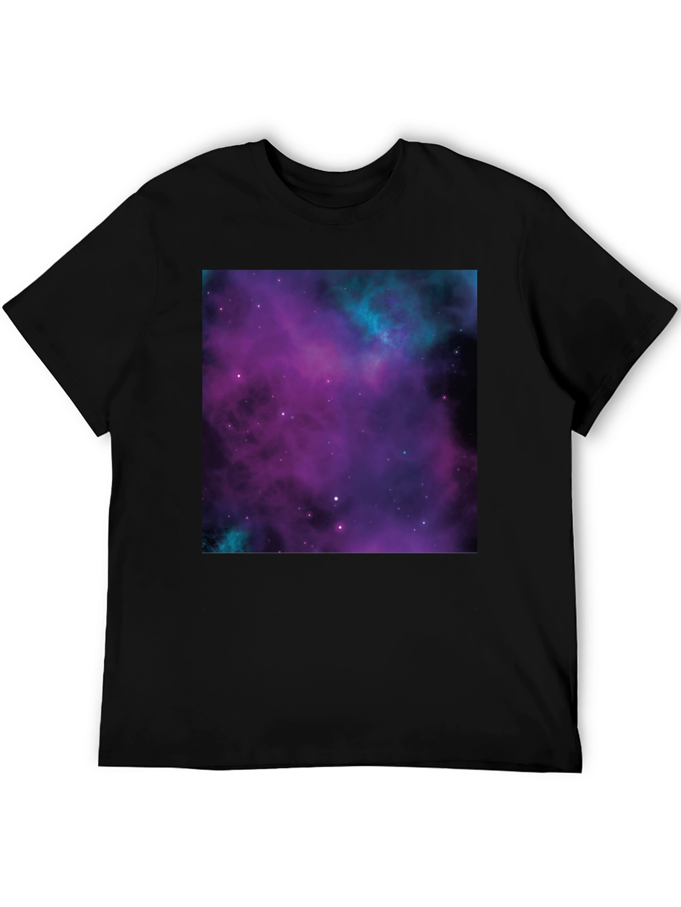 Galaxy Print Black T-Shirt