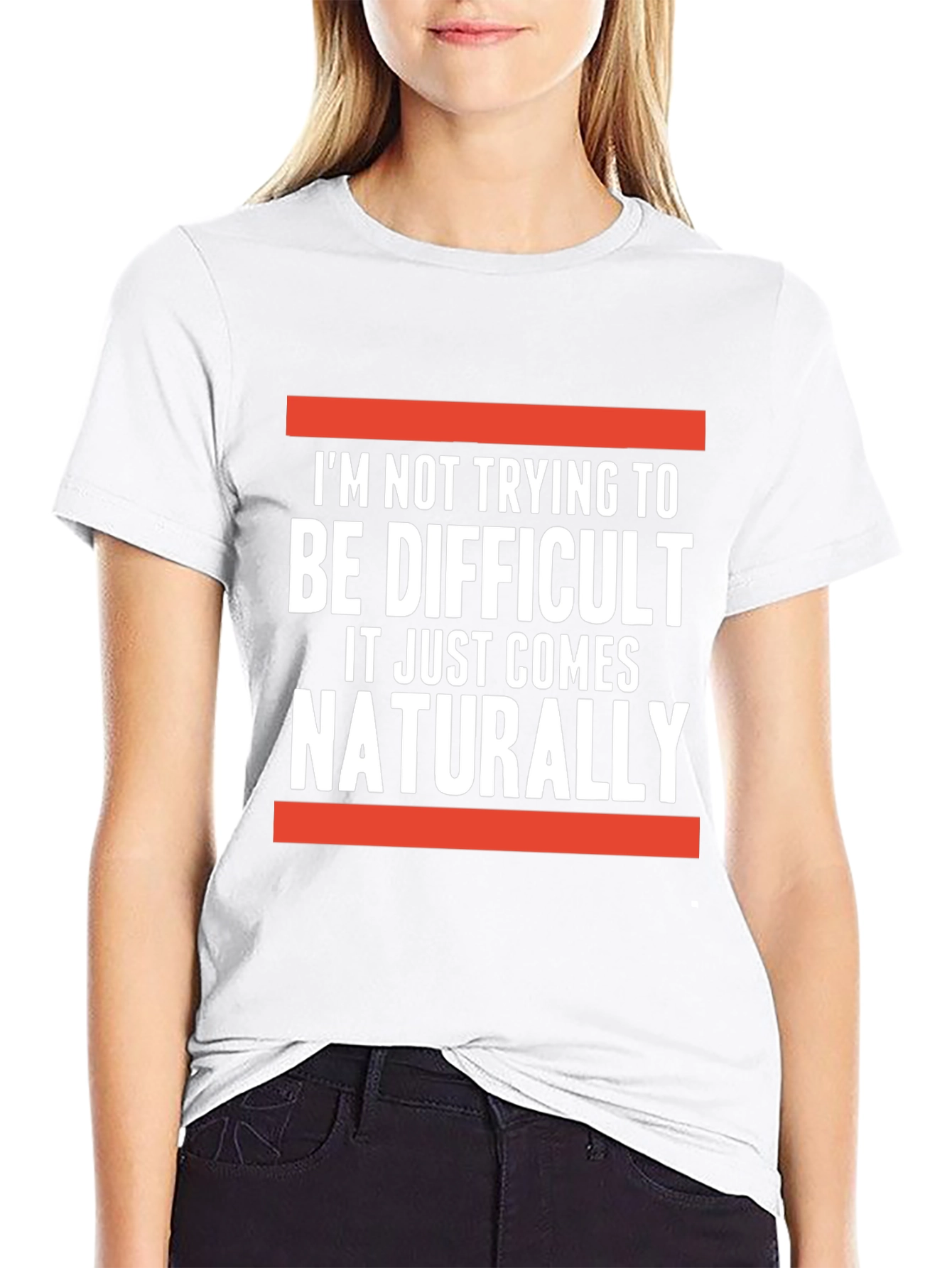 Difficult Naturally T-Shirt: Funny Sarcastic Tee