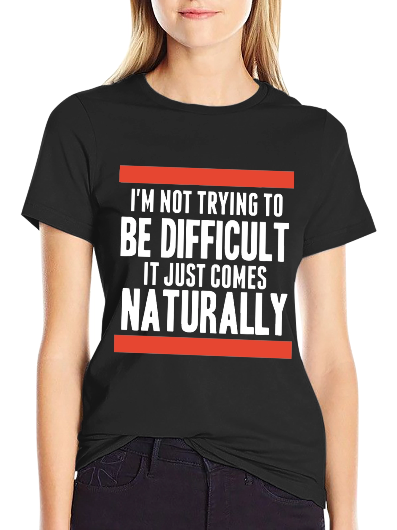 Difficult Naturally T-Shirt: Funny Sarcastic Tee