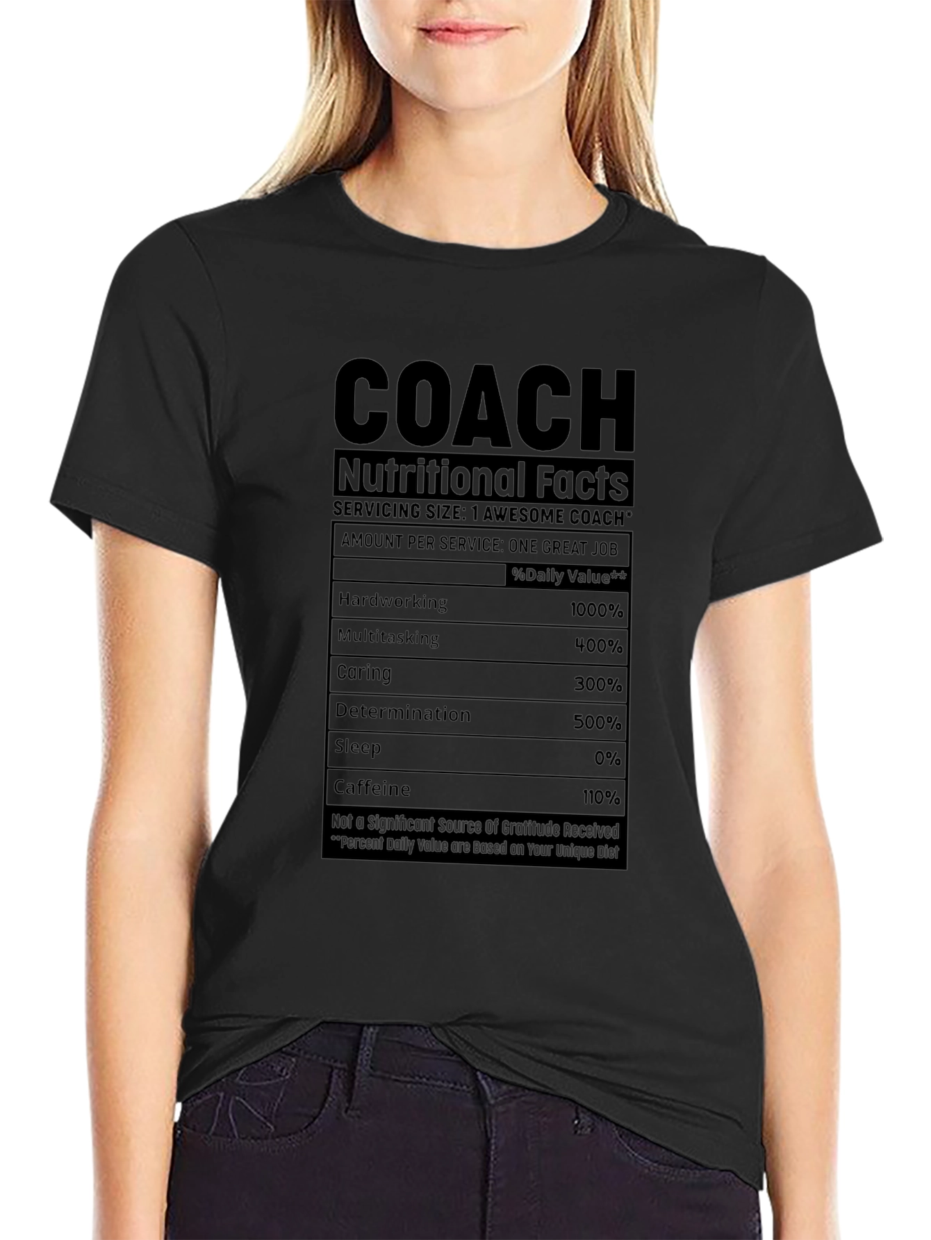 Awesome Coach Nutritional Facts T-Shirt
