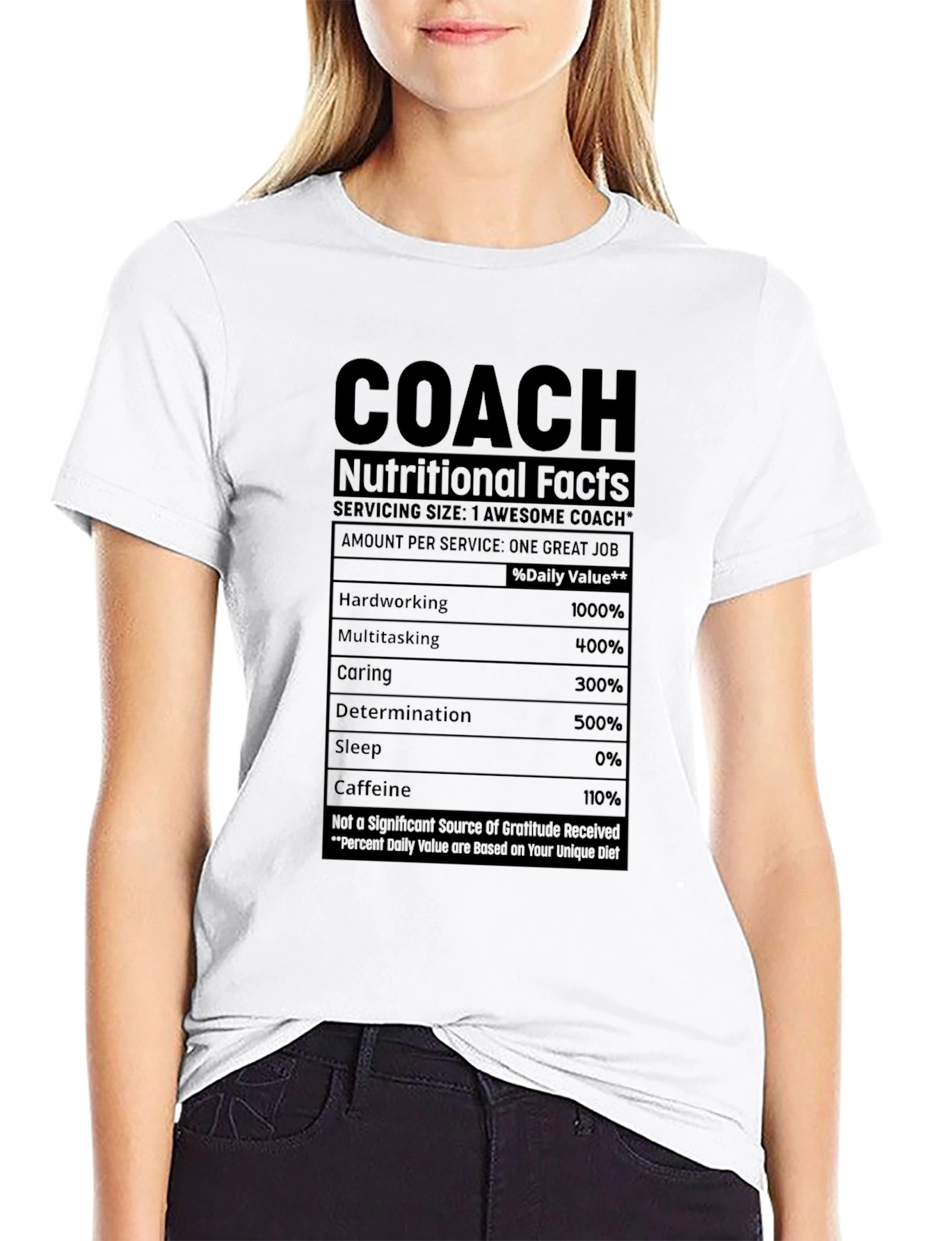 Awesome Coach Nutritional Facts T-Shirt