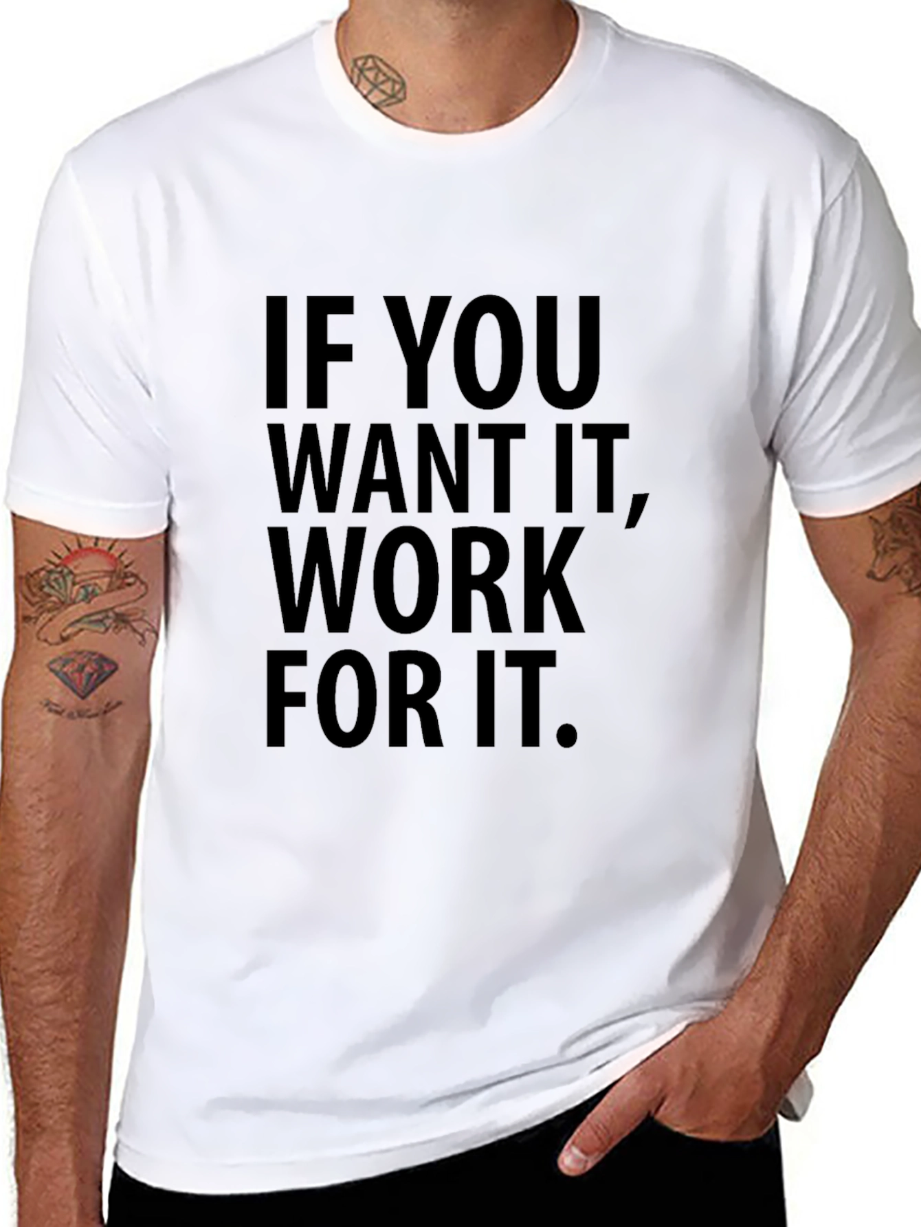 Motivational Work for It Black T-Shirt