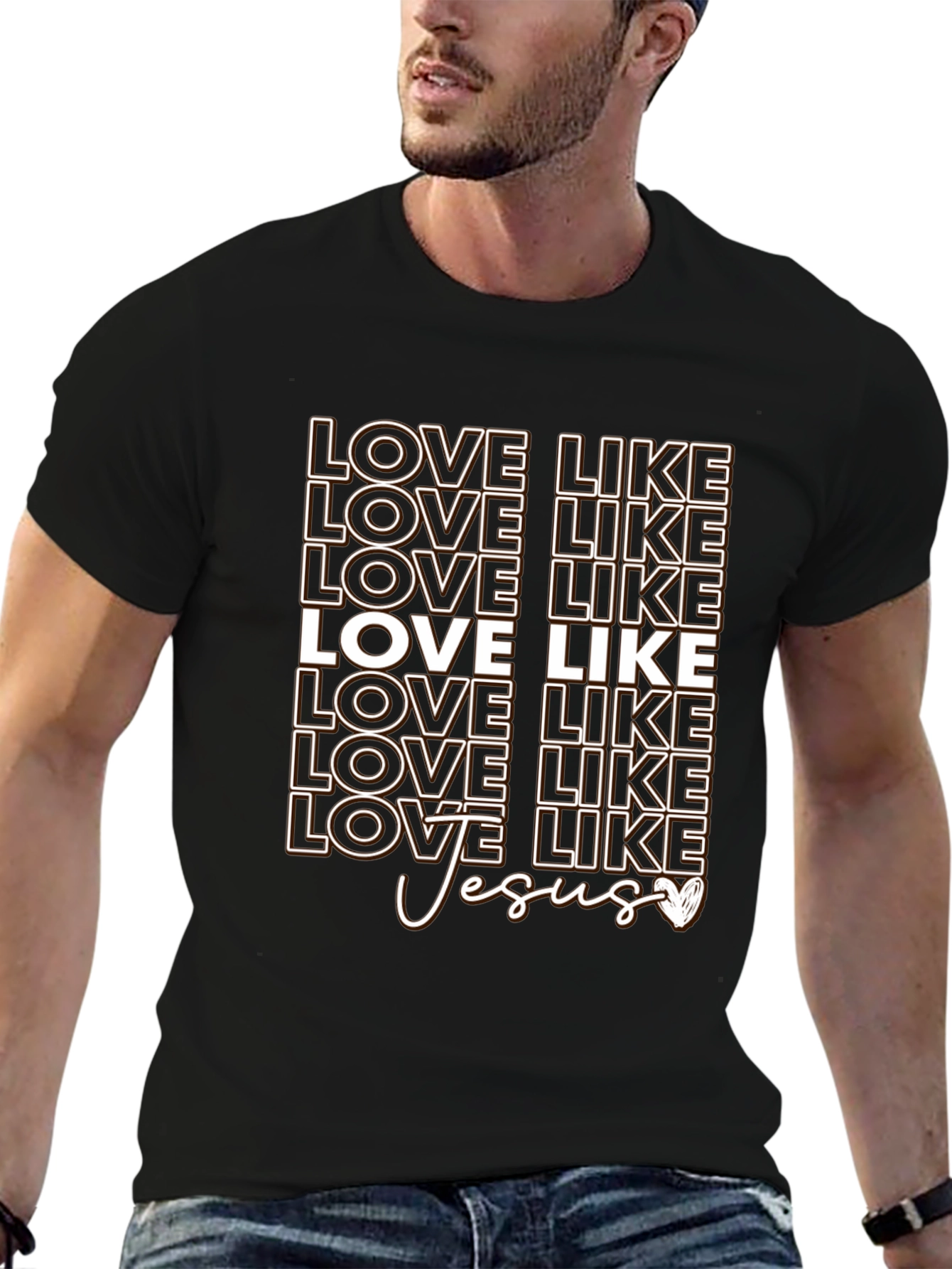 Love Like Jesus Graphic T-Shirt - Christian Apparel