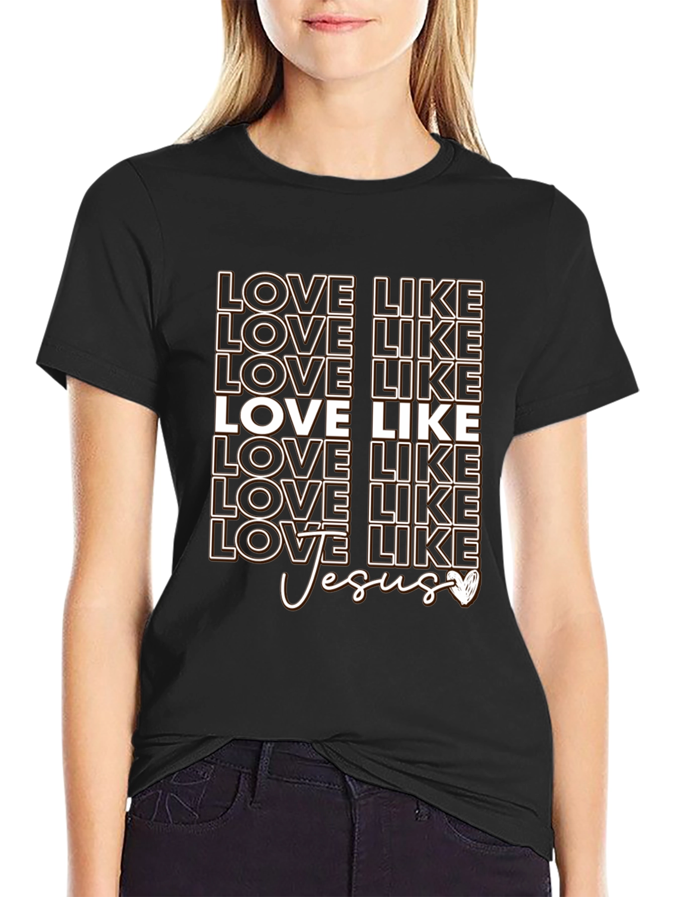 Love Like Jesus Graphic T-Shirt - Christian Apparel