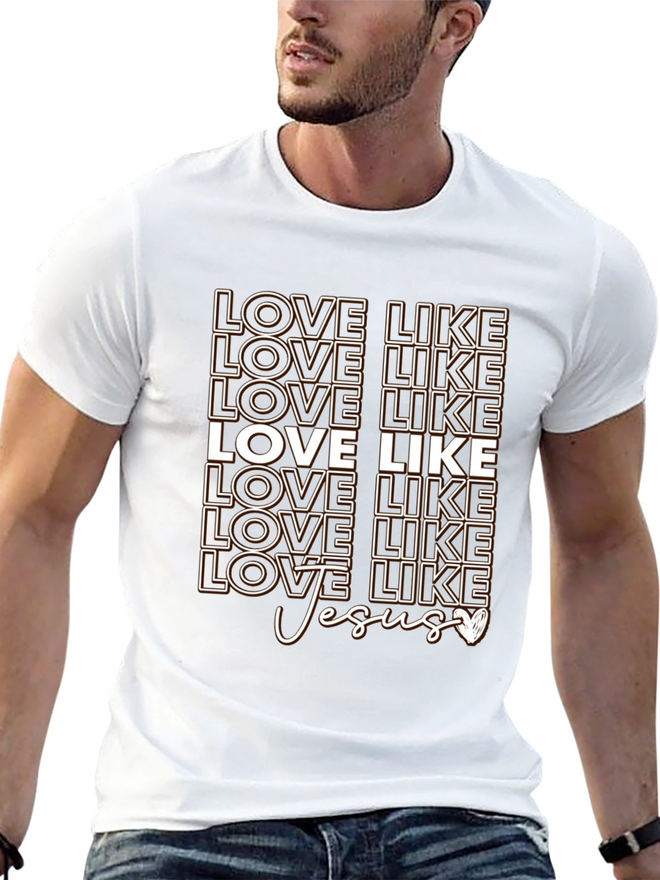 Love Like Jesus Graphic T-Shirt - Christian Apparel