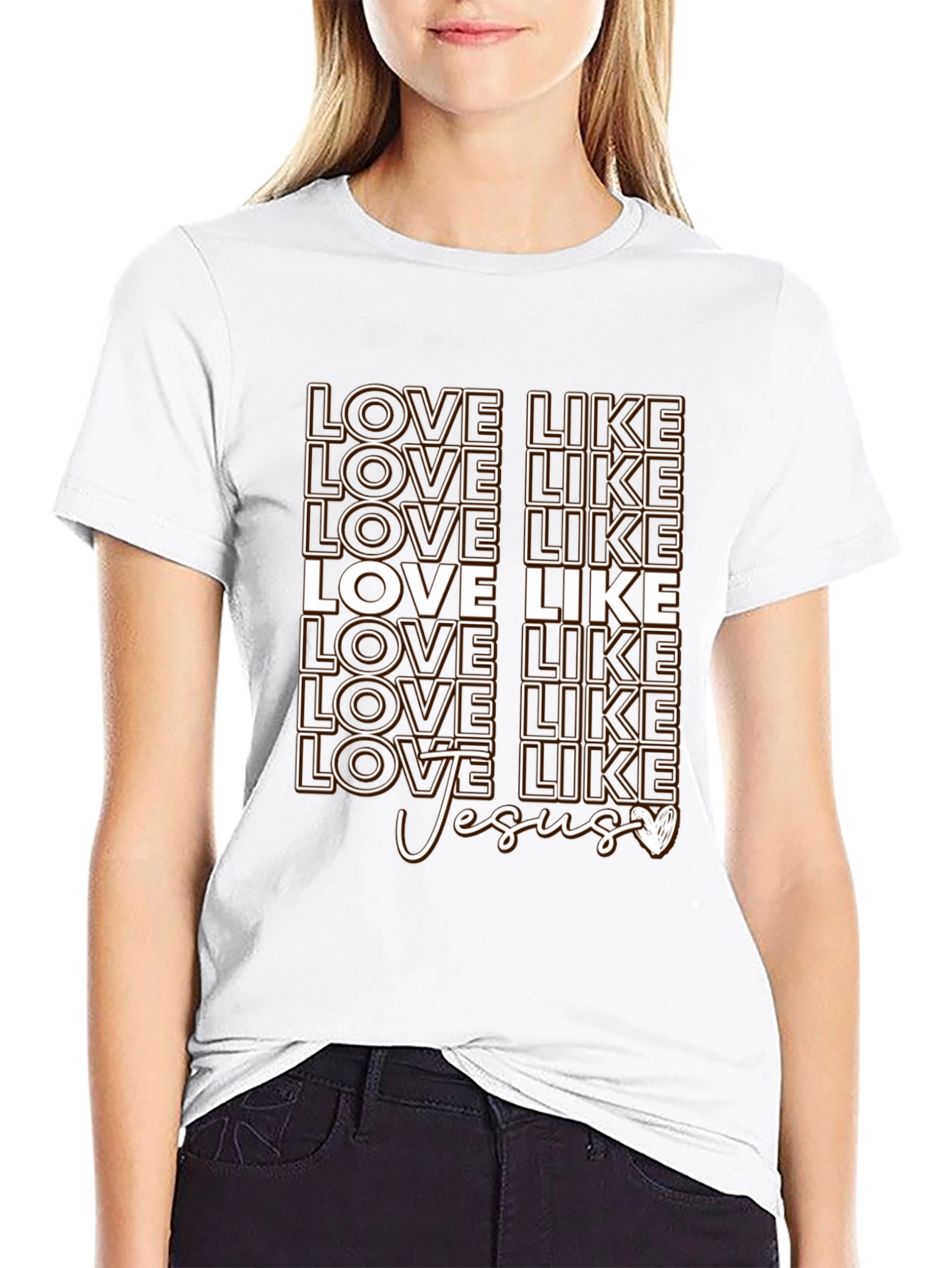 Love Like Jesus Graphic T-Shirt - Christian Apparel