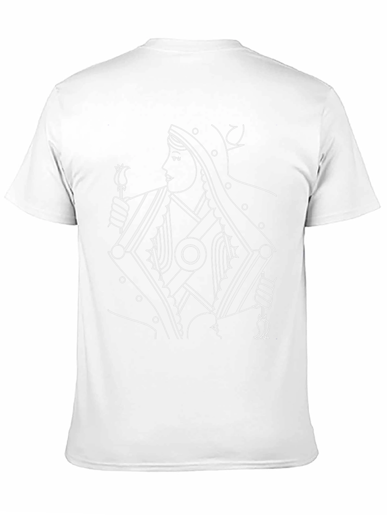 Queen of Diamonds Graphic Tee - Black Cotton