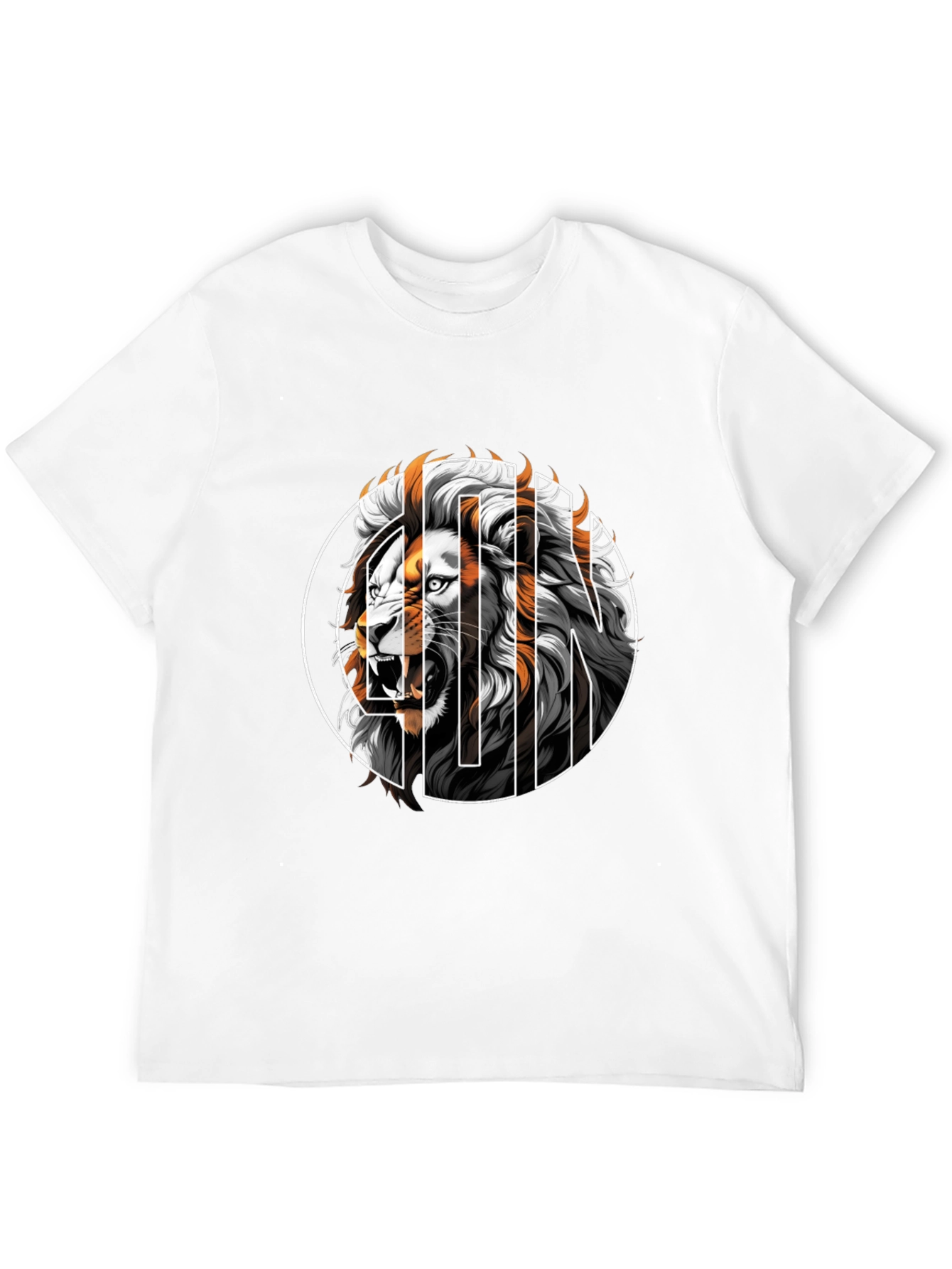 Lion Graphic Tee - Mens Black T-Shirt