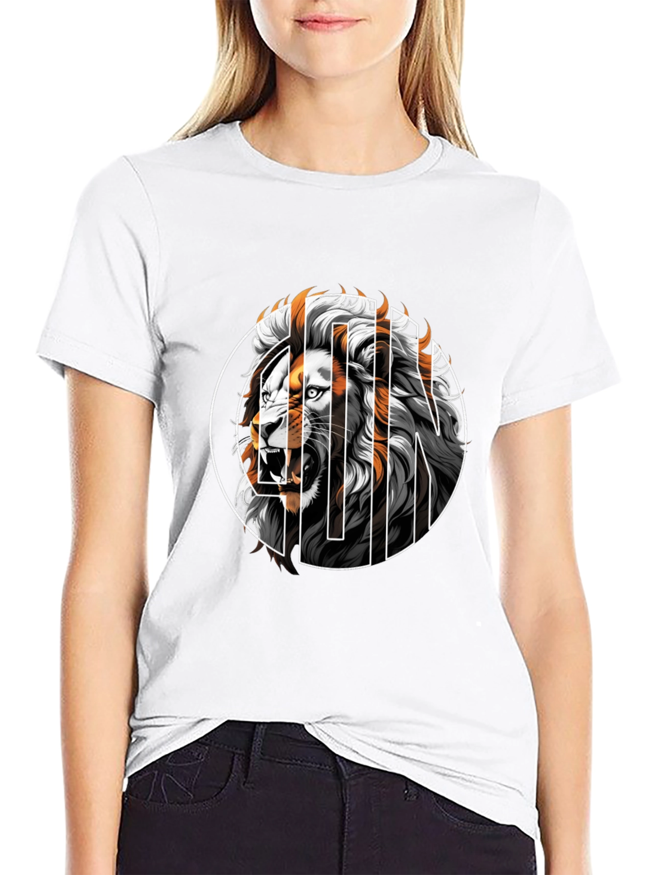 Lion Graphic Tee - Mens Black T-Shirt