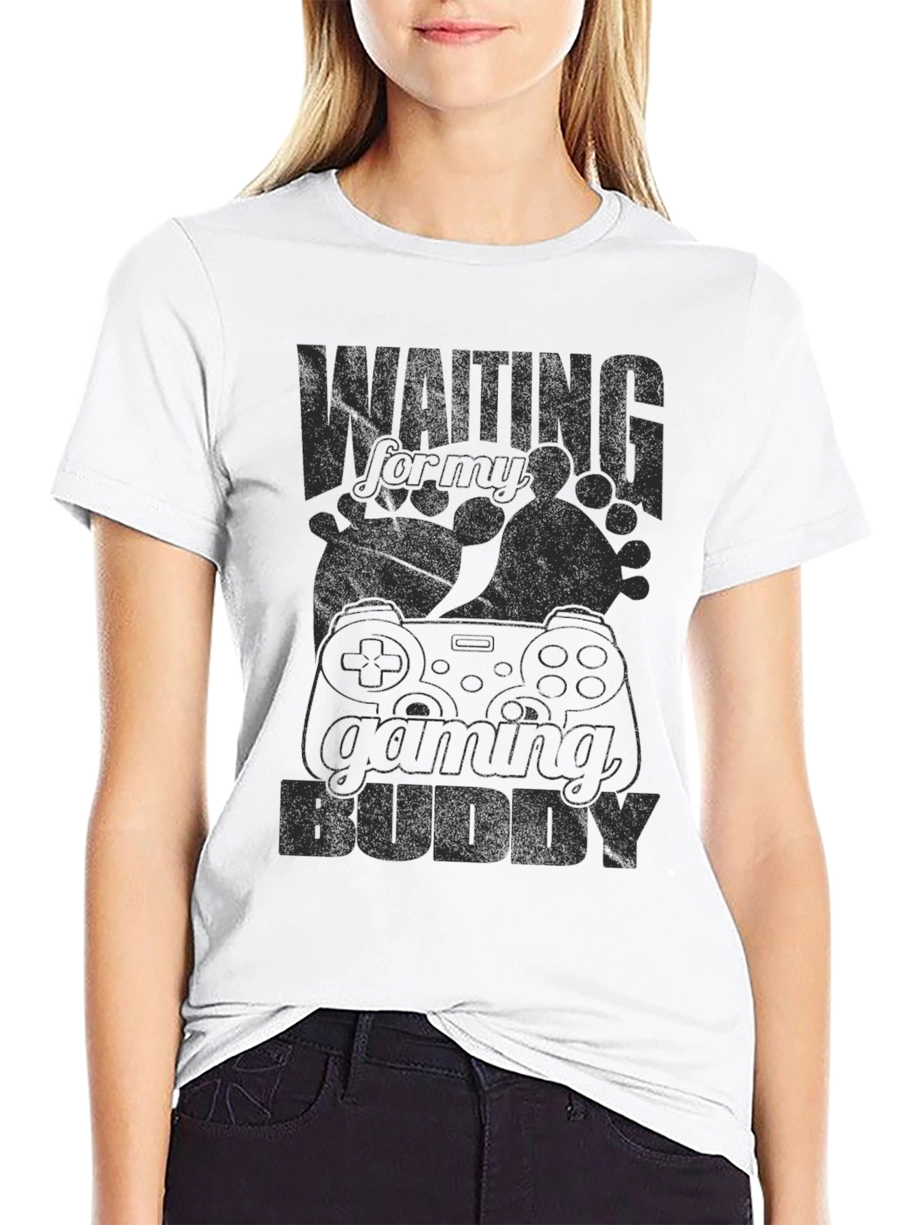Gaming Buddy T-Shirt - Expectant Gamer Dad Tee