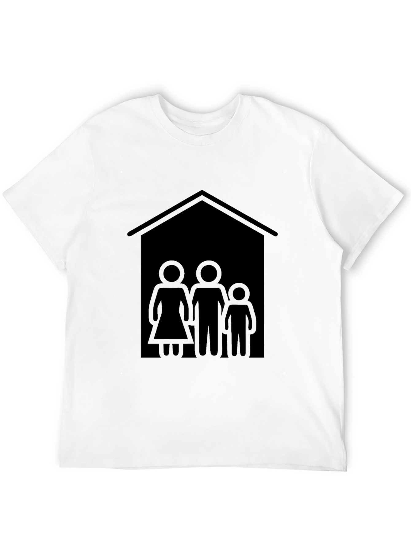 Family House Graphic Tee - Black