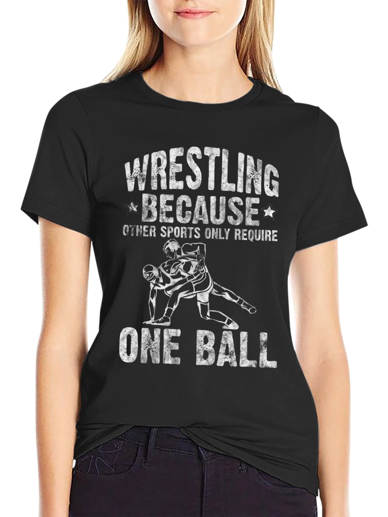 Wrestling One Ball Graphic T-Shirt