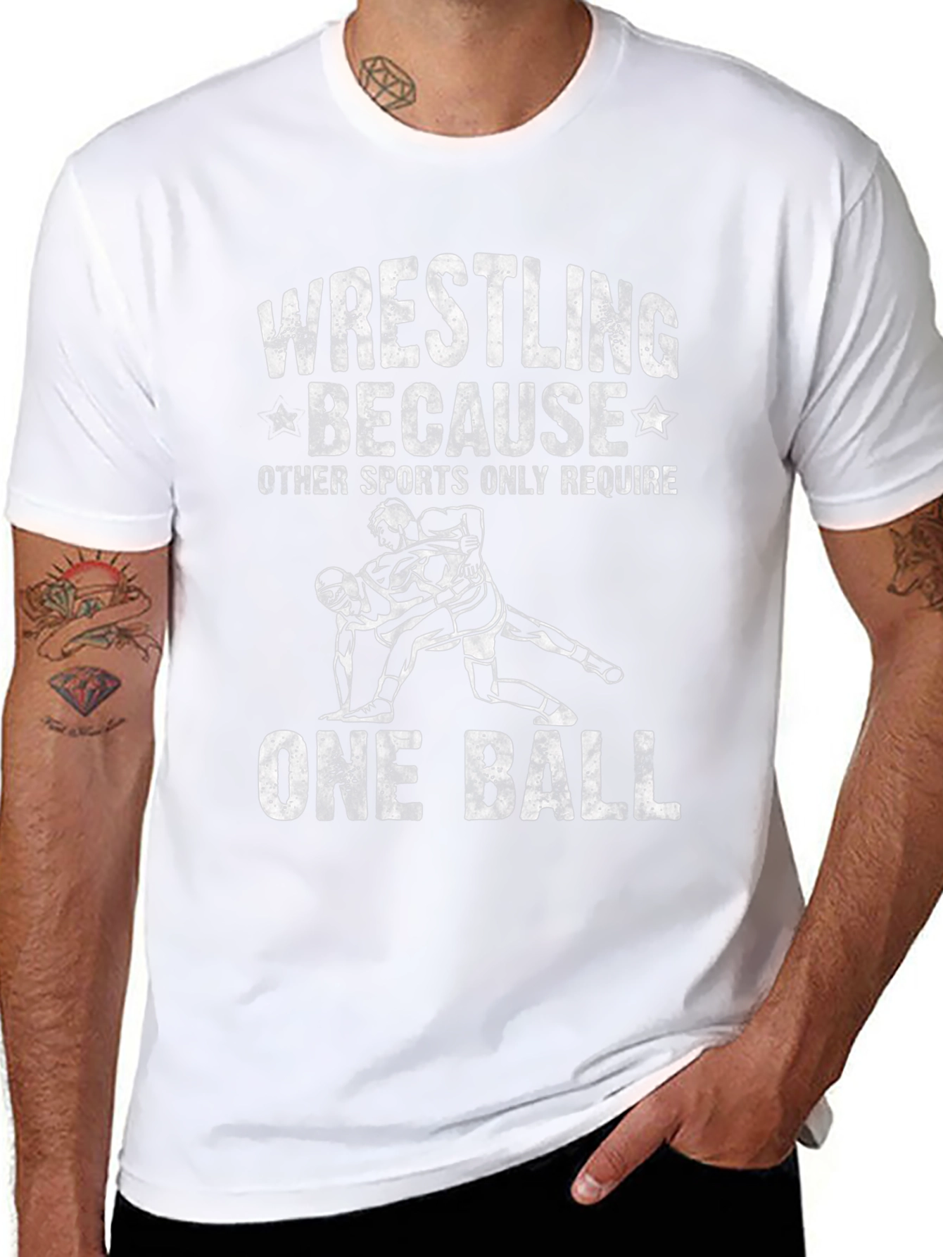 Wrestling One Ball Graphic T-Shirt