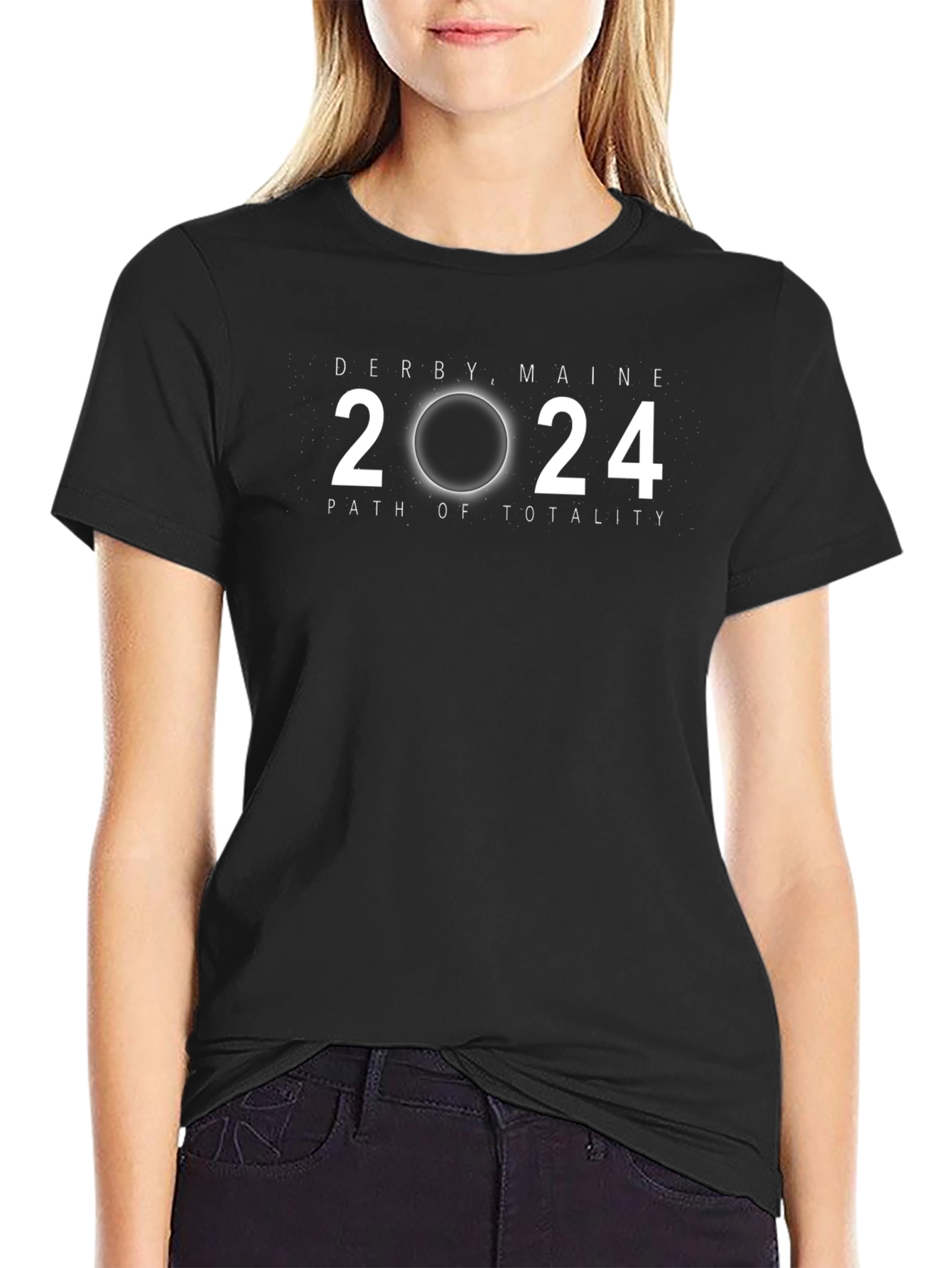 Derby Maine 2024 Total Solar Eclipse Souvenir T-Shirt