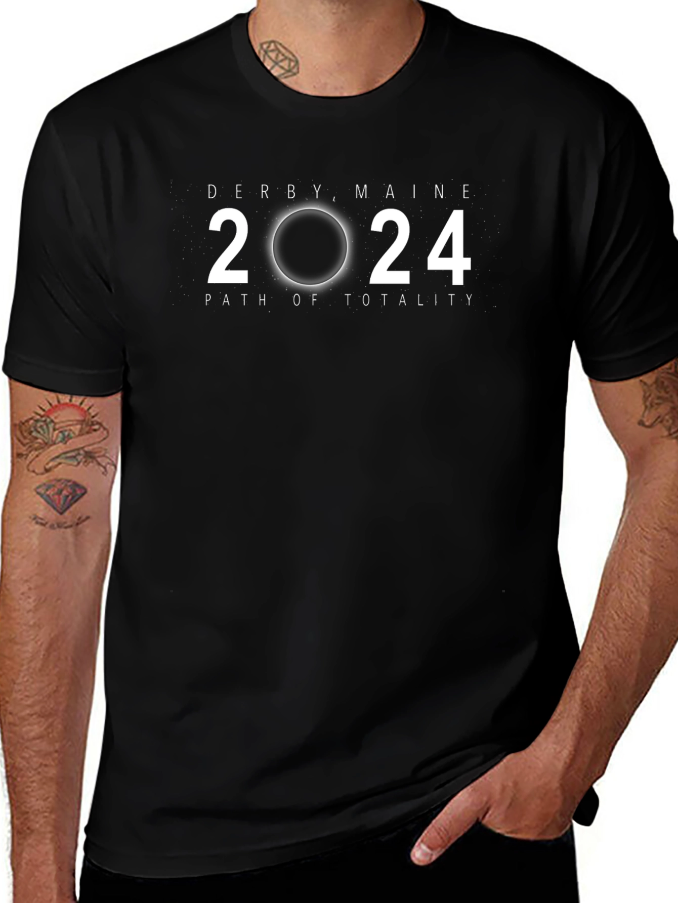 Derby Maine 2024 Total Solar Eclipse Souvenir T-Shirt