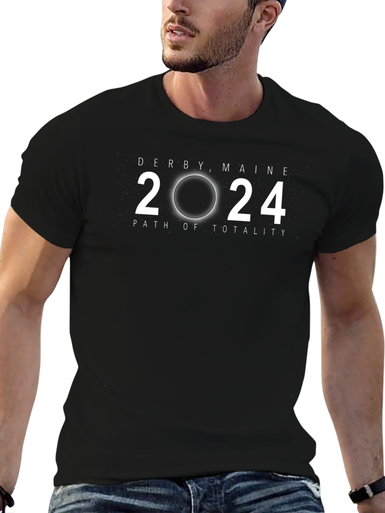 Derby Maine 2024 Total Solar Eclipse Souvenir T-Shirt