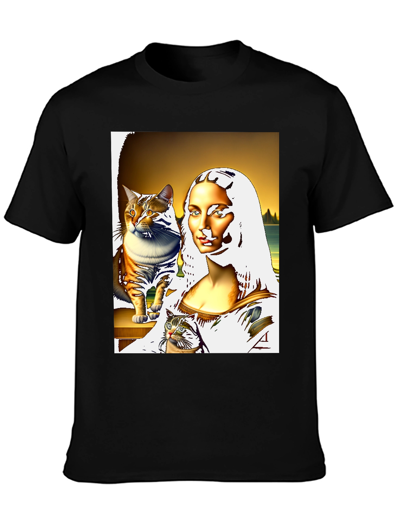 Mona Lisa Cat T-Shirt