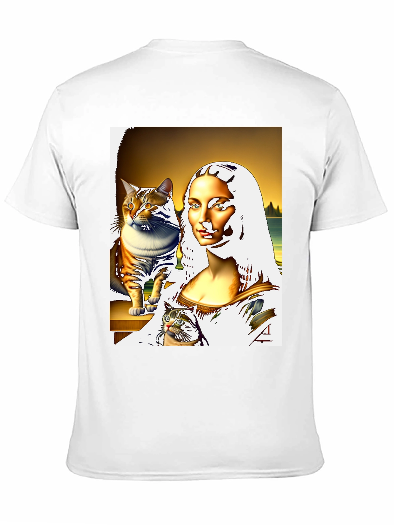 Mona Lisa Cat T-Shirt