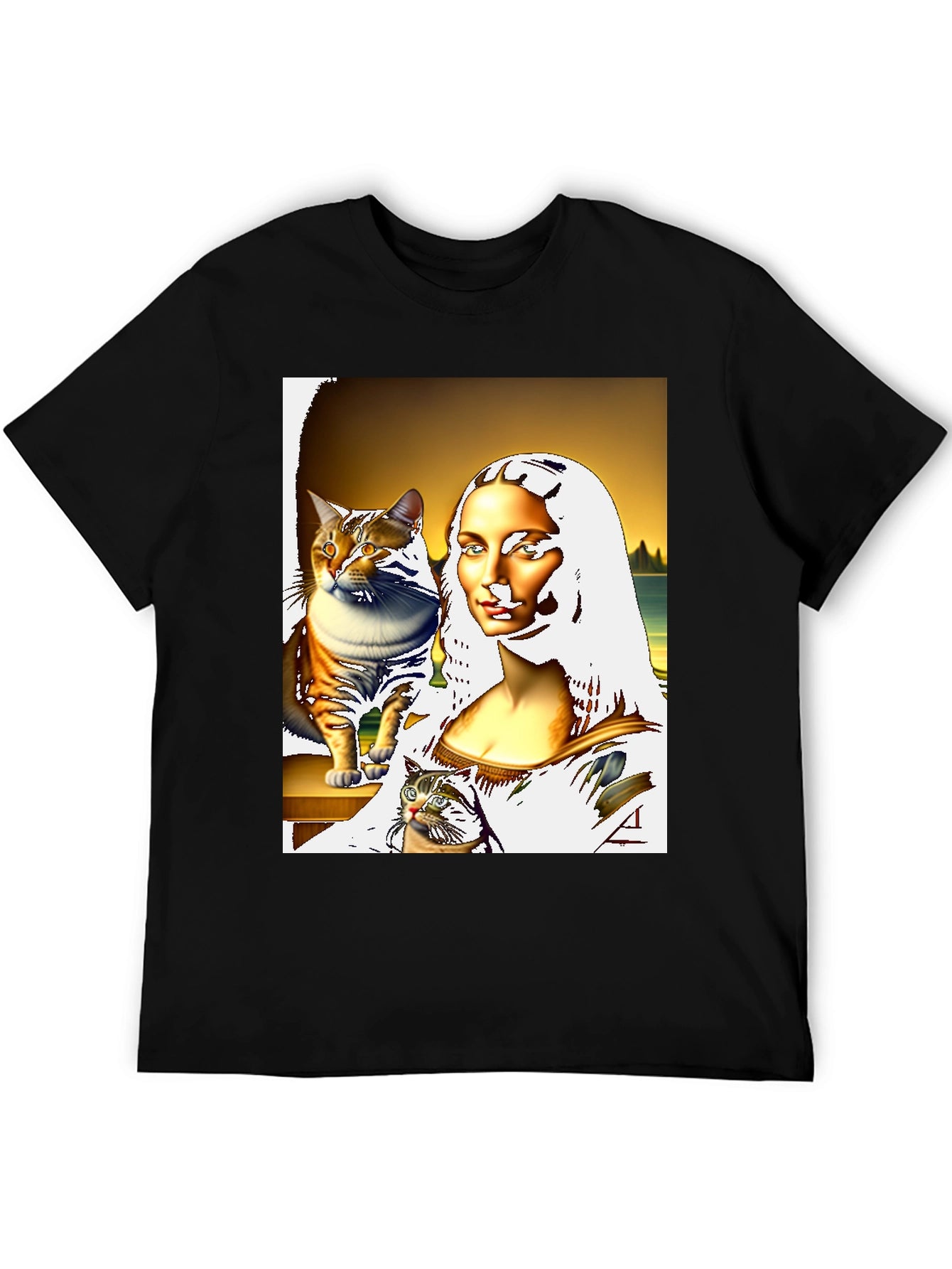 Mona Lisa Cat T-Shirt