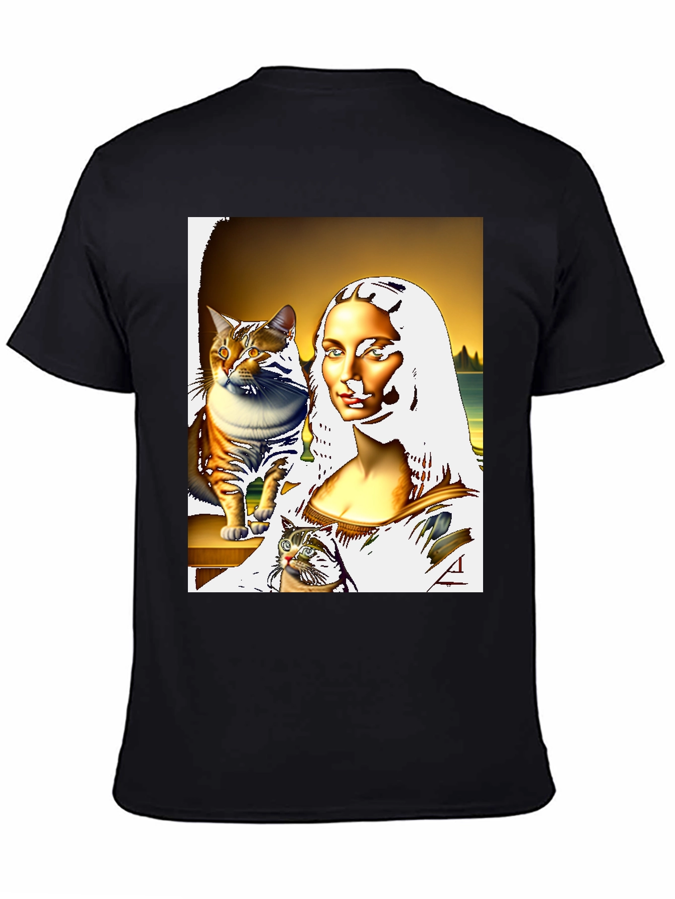 Mona Lisa Cat T-Shirt