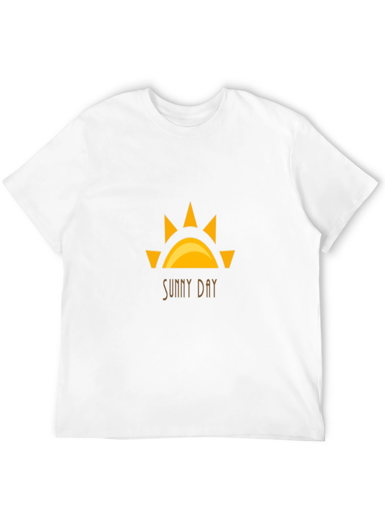 Sunny Day Graphic Tee - Black Cotton T-Shirt