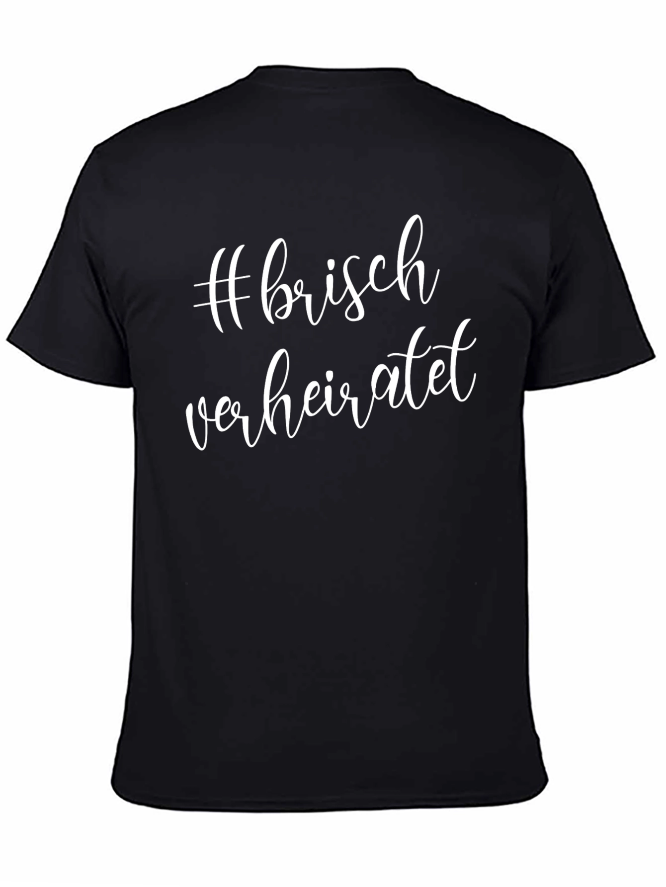 #frisch verheiratet Black Graphic Tee