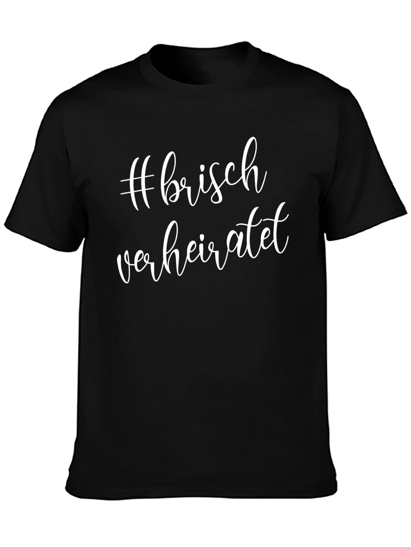 #frisch verheiratet Black Graphic Tee