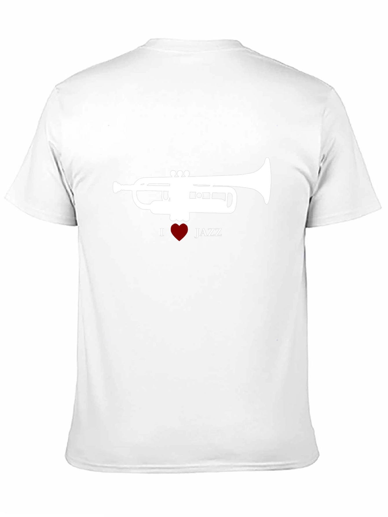 I Heart Jazz Trumpet Black T-Shirt