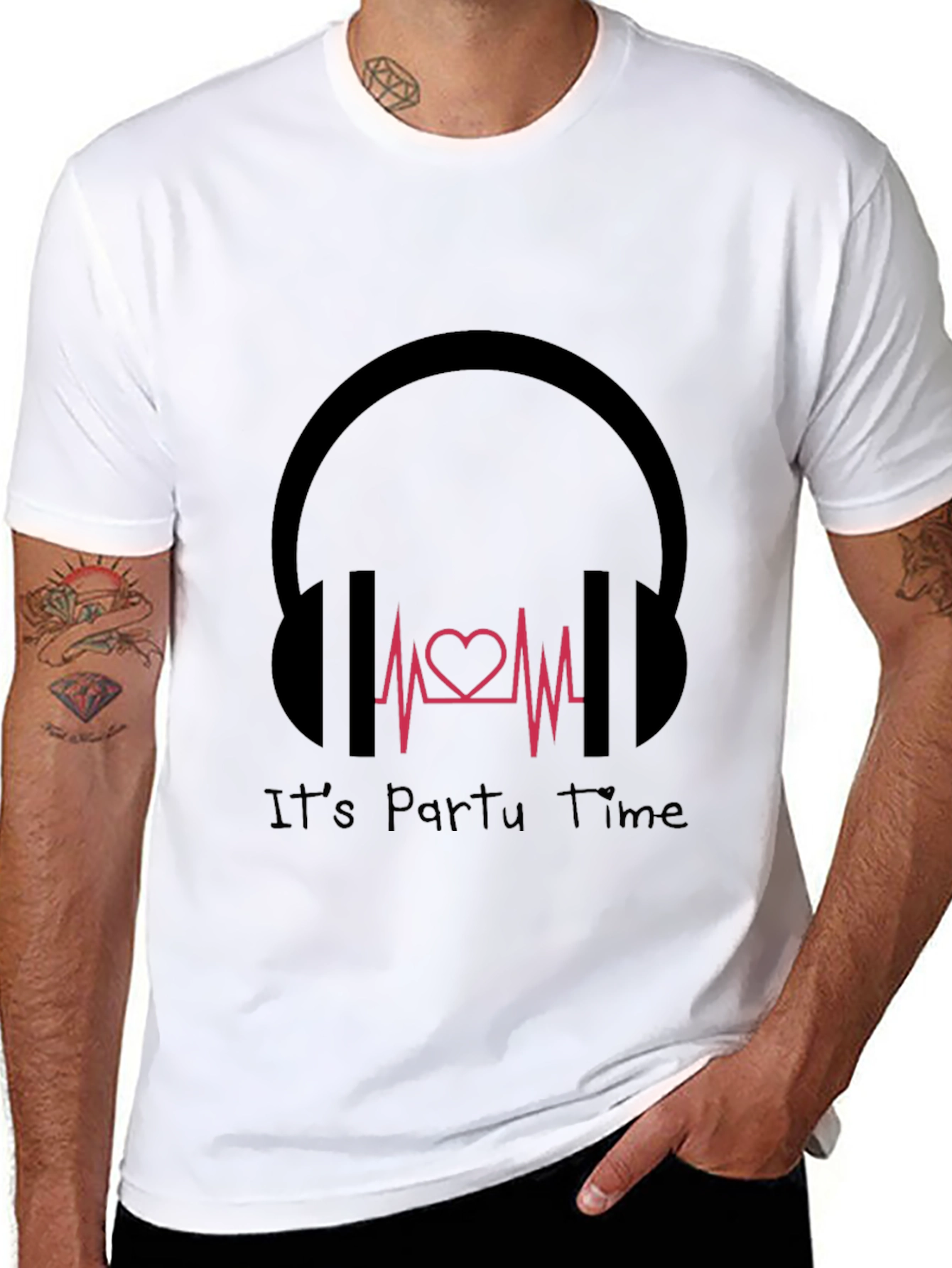 Party Time Graphic Tee - Music Lover