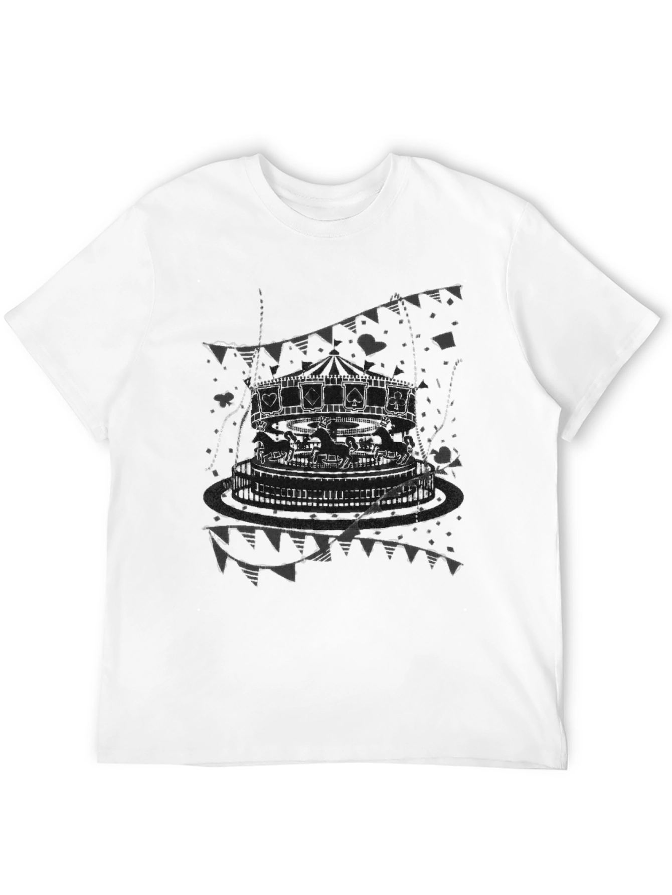 Carousel Graphic Tee - Stylish Mens T-Shirt
